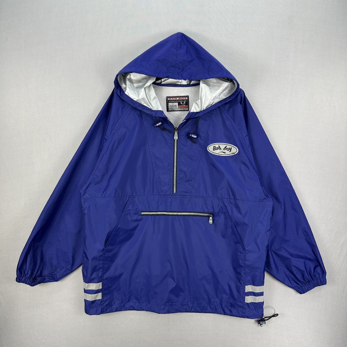 Vintage Vintage Anorak Nylon Jacket Hoodie Pullover by Bad Boy Size US XL / EU 56 / 4 - 1 Thumbnail