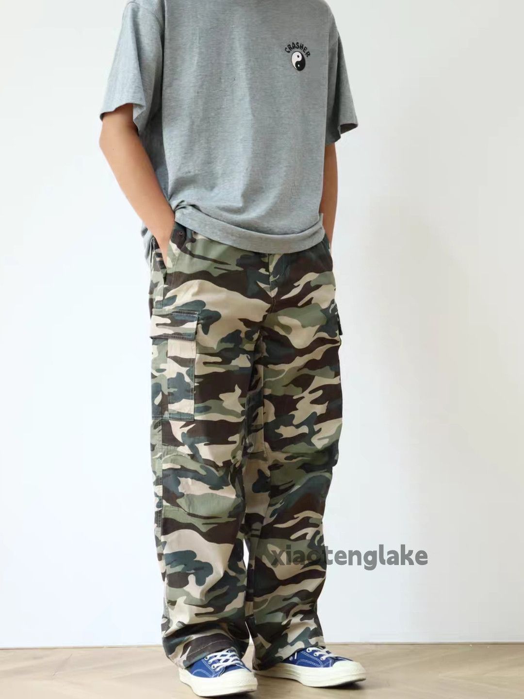 Vintage zx junyawatanabe Prada style Military outdoor camo pants Size US 32 / EU 48 - 8 Thumbnail