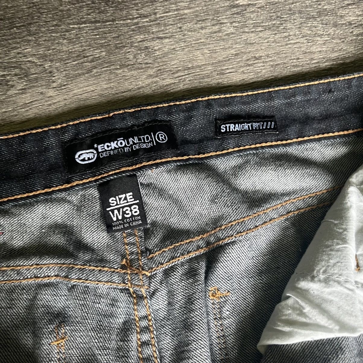 Ecko Unltd. Vintage Ecko Unlimited Biker Riveted Straight Denim Jeans 38 Size US 38 / EU 54 - 12 Thumbnail