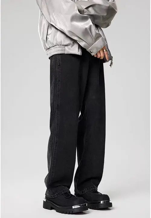 Japanese Brand Kurosawa x Asa Vintage Street Loose Casual Black Jeans Size US 30 / EU 46 - 3 Thumbnail