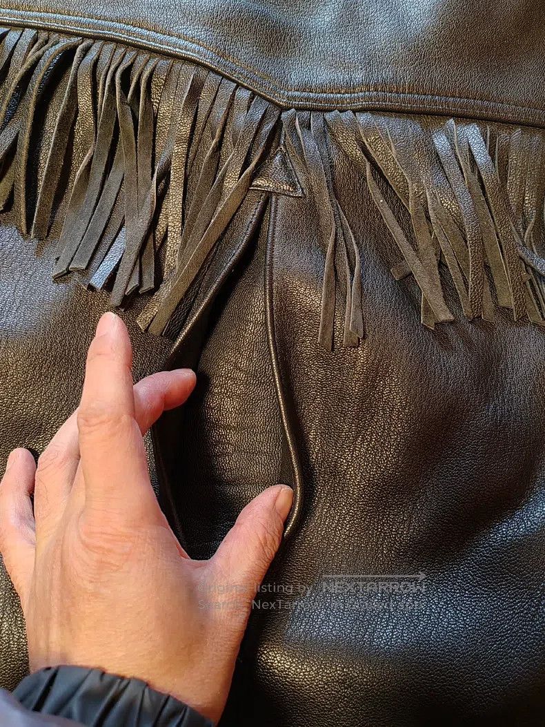 Schott Schott Harley-Davidson short fringed cowhide motorcycle le Size US S / EU 44-46 / 1 - 8 Thumbnail