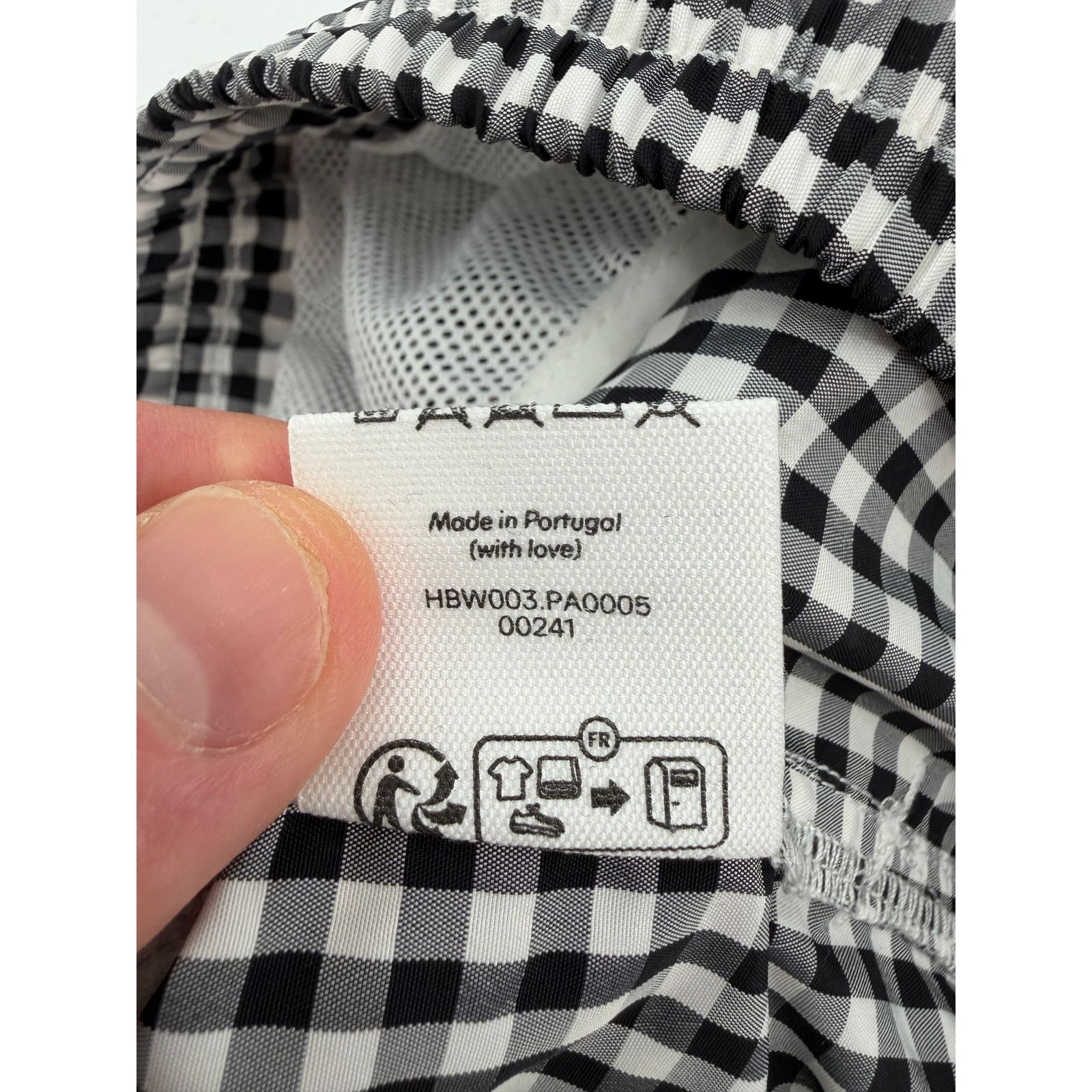 AMI NWT AMI Men's Gingham Small Heart Black/Noir Swim Shorts Size US 29 - 7 Thumbnail