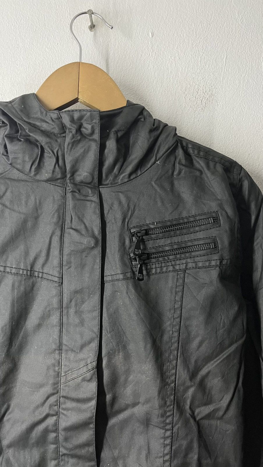 Japanese Brand COATED CLOTH X UNIQLO JAPANESE BRAND DESIGNER JACKET Size M / US 6-8 / IT 42-44 - 9 Thumbnail