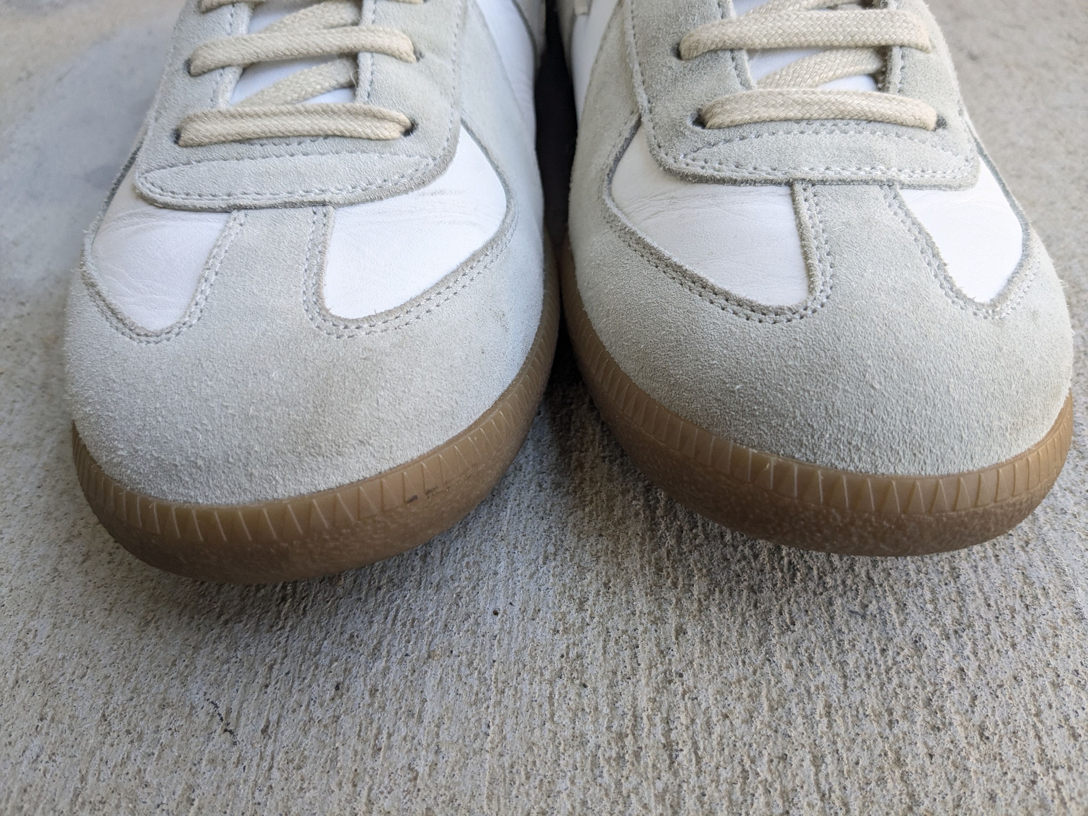 Maison Margiela Maison Margiela GAT Replica White Gray 11 44 Suede High Size US 11 / EU 44 - 2 Thumbnail