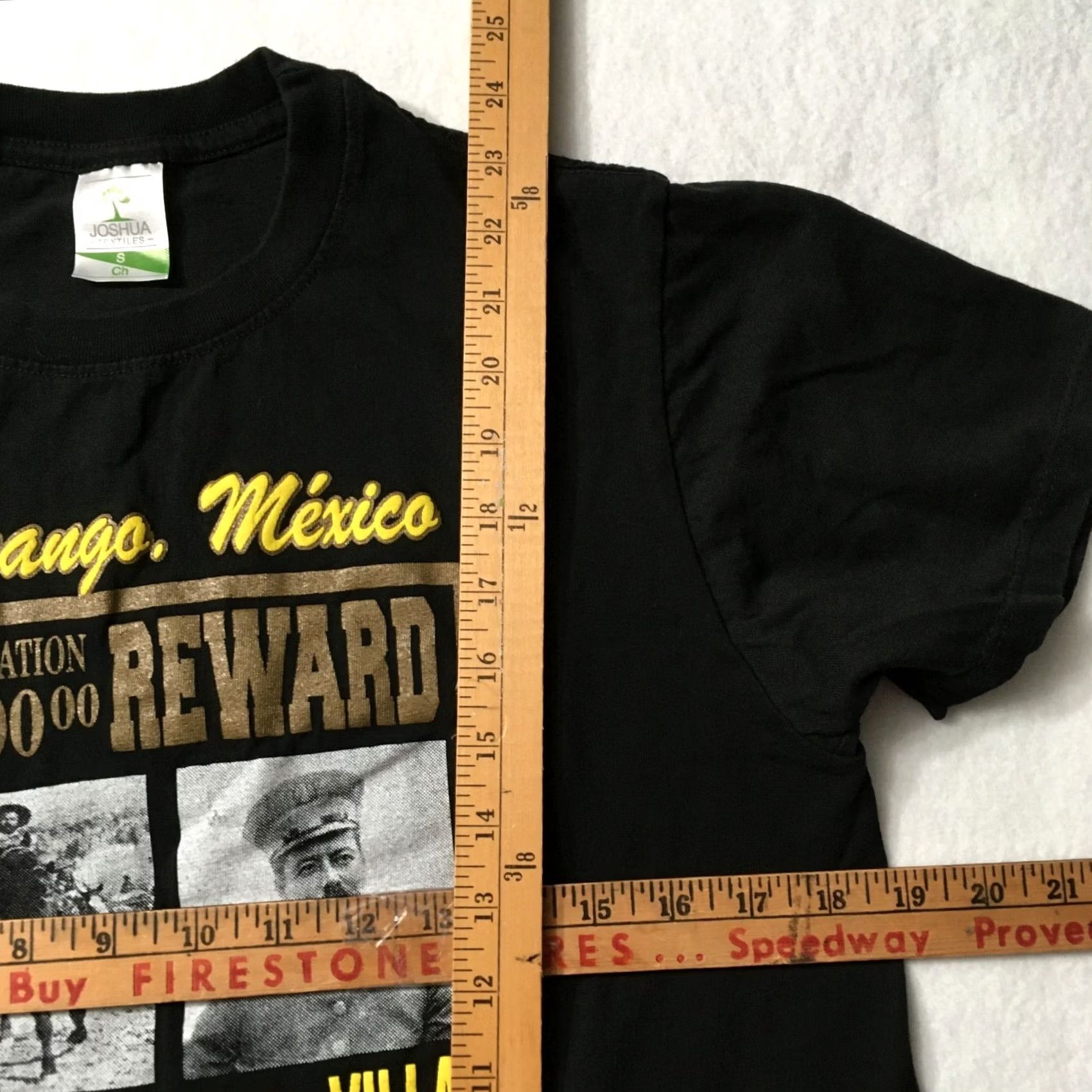 Vintage Pancho Villa T-shirt Fight In the Mexican Revolution 5000 REWARD Durango Shirt Unisex Adults L White Cotton Spellout Crew Neck Vintage: No MDX Size US L / EU 52-54 / 3 - 4 Thumbnail