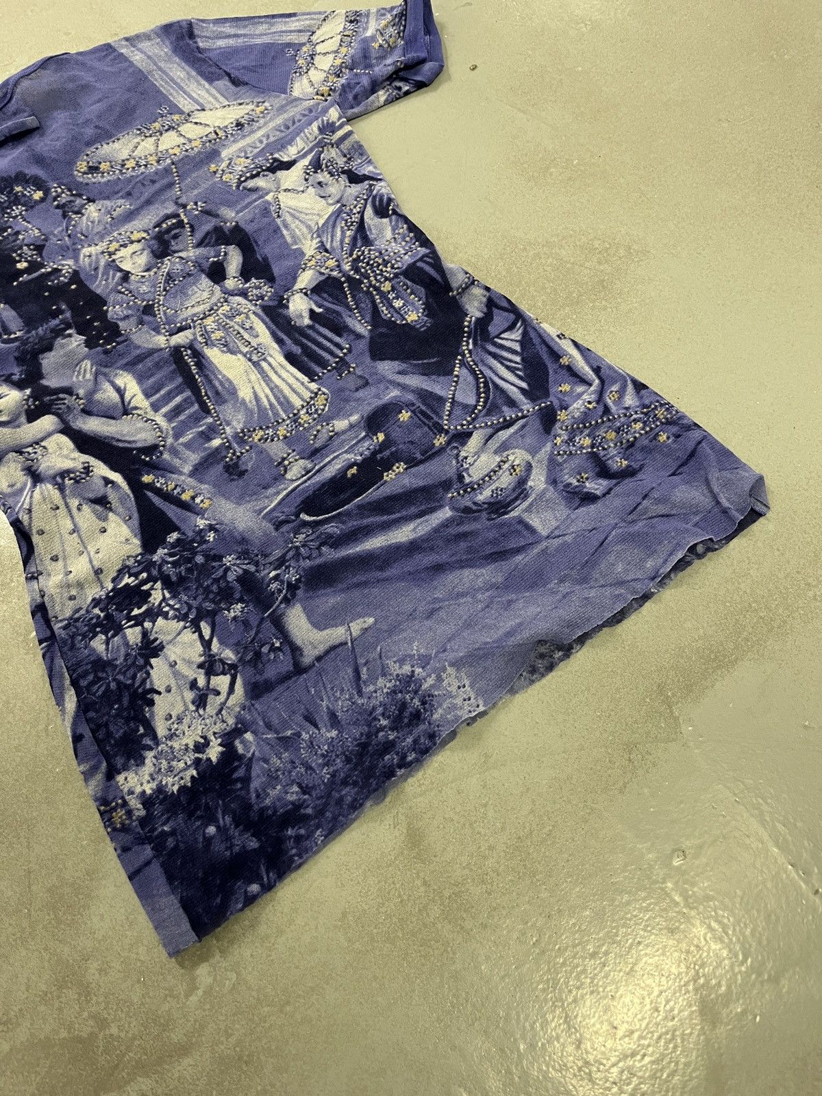Jean Paul Gaultier Jean Paul Gaultier SS1998 Hindu Painting Mesh Top Size M / US 6-8 / IT 42-44 - 7 Thumbnail
