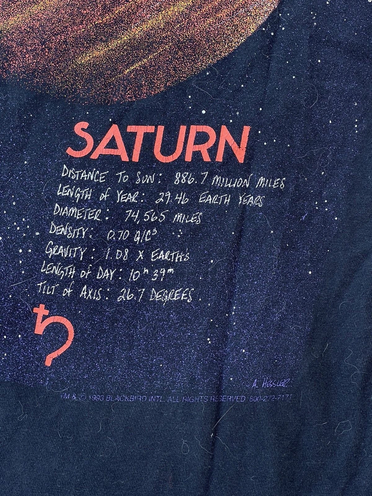 NASA 1993 Kennedy Space Center Saturn Vintage T-shirt rare Size US XL / EU 56 / 4 - 4 Thumbnail