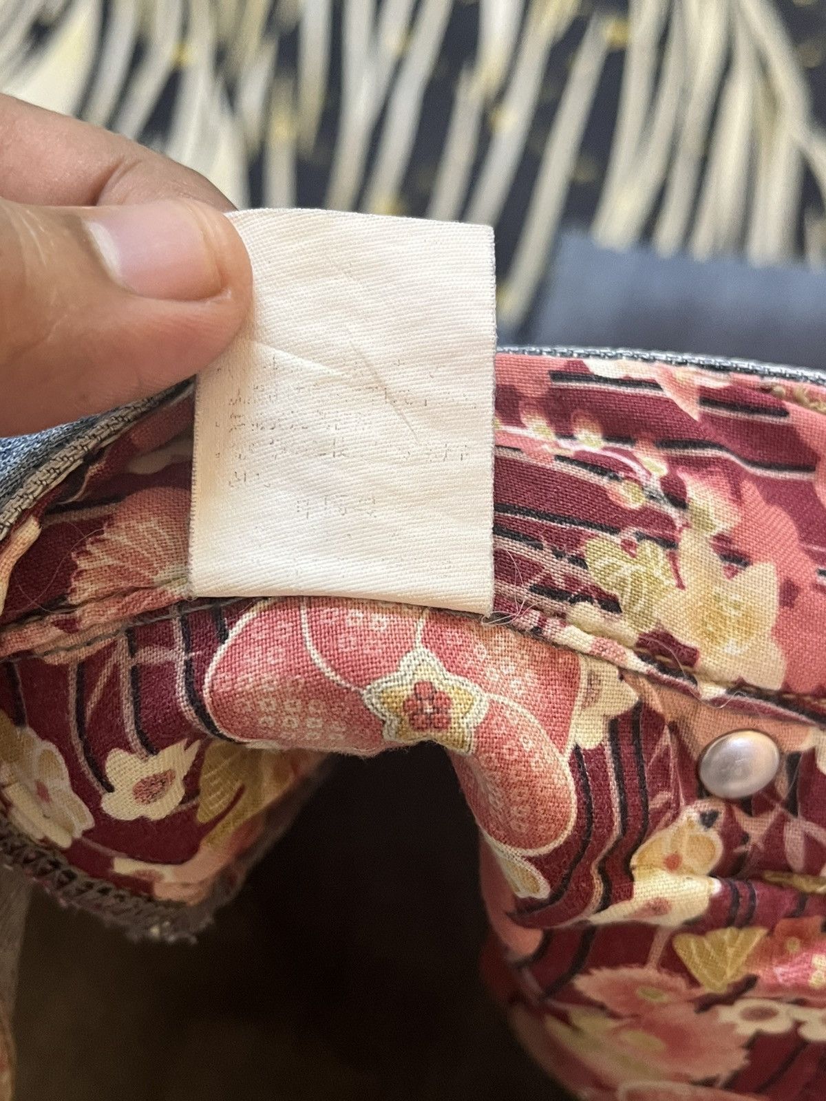 Japanese Brand Vintage Oririn Floral Waist Flare Bootcut Denim Size US 30 / EU 46 - 9 Thumbnail