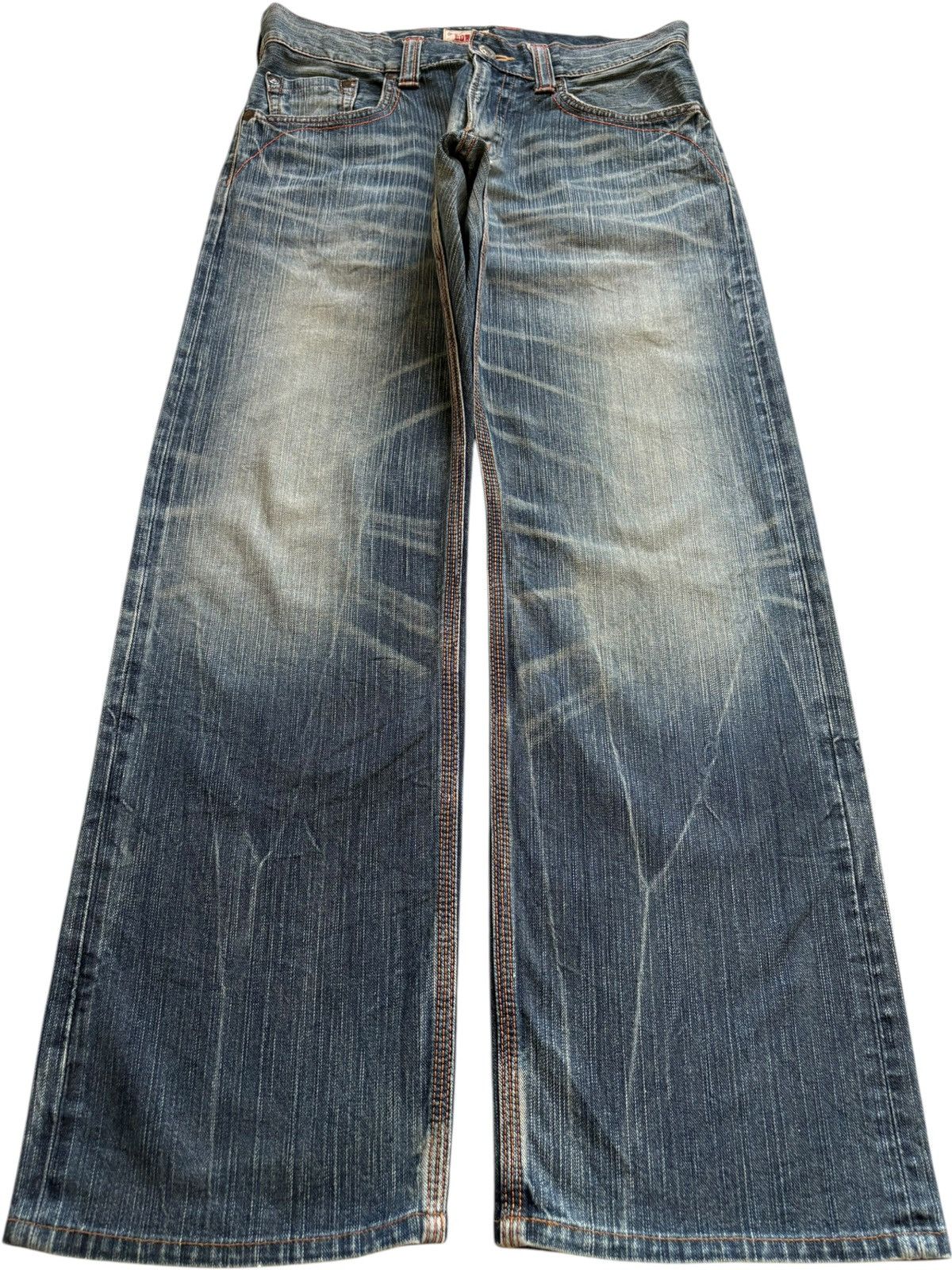 Edwin Exclusive Vintage Edwin 424 Faded Wash Loose Baggy Jeans Size US 32 / EU 48 - 1 Thumbnail