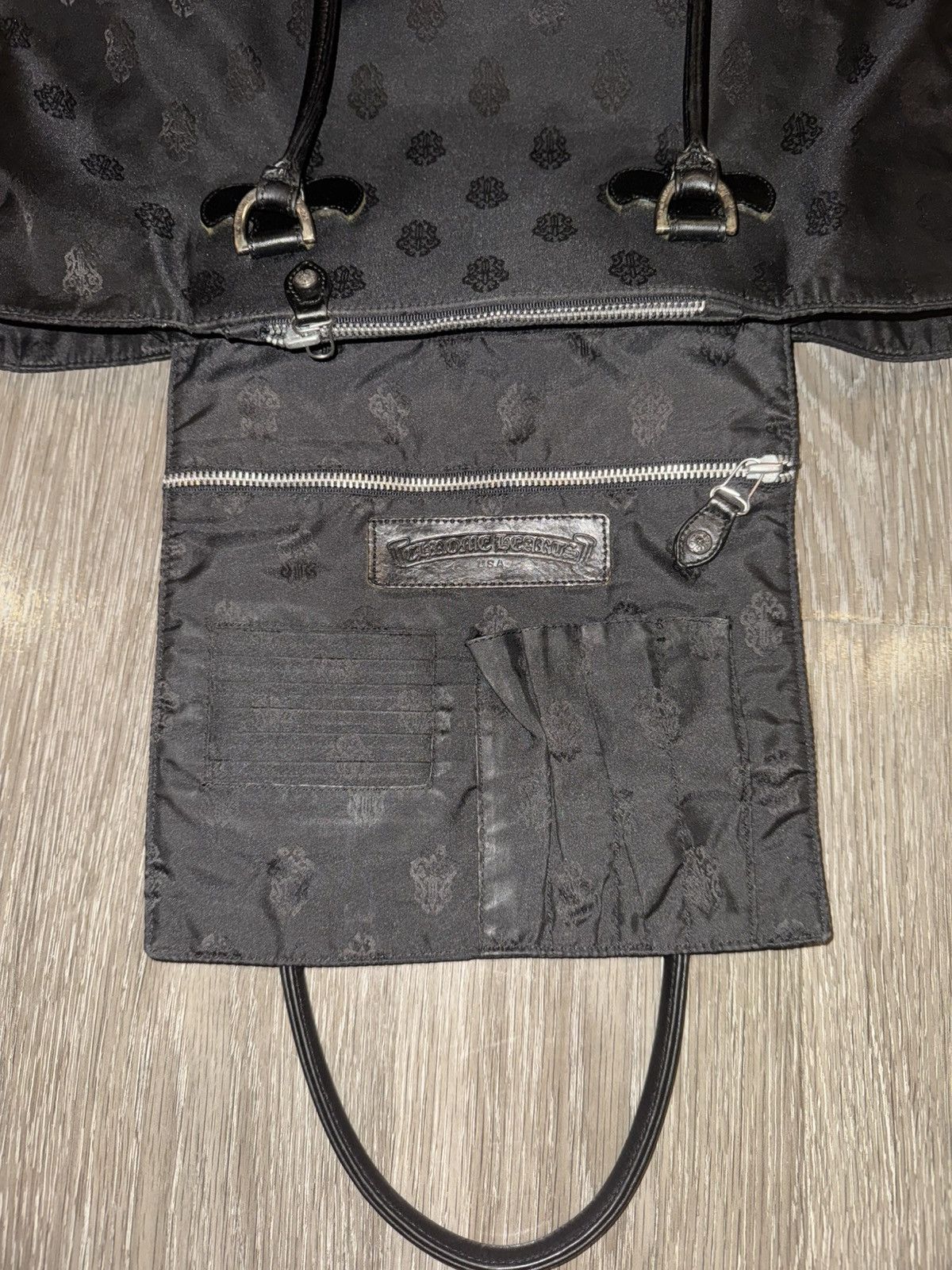 Chrome Hearts Chrome Hearts Vintage Dagger Motif Nylon Tote Bag Size ONE SIZE - 10 Thumbnail