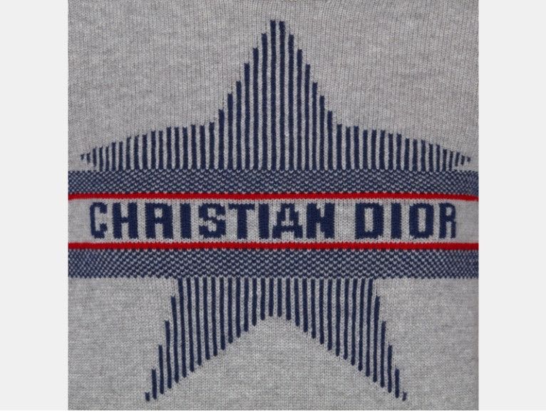 Dior o1w1db10425 144S77A Stand-Collar Sweater in Grey Size S / US 4 / IT 40 - 3 Thumbnail