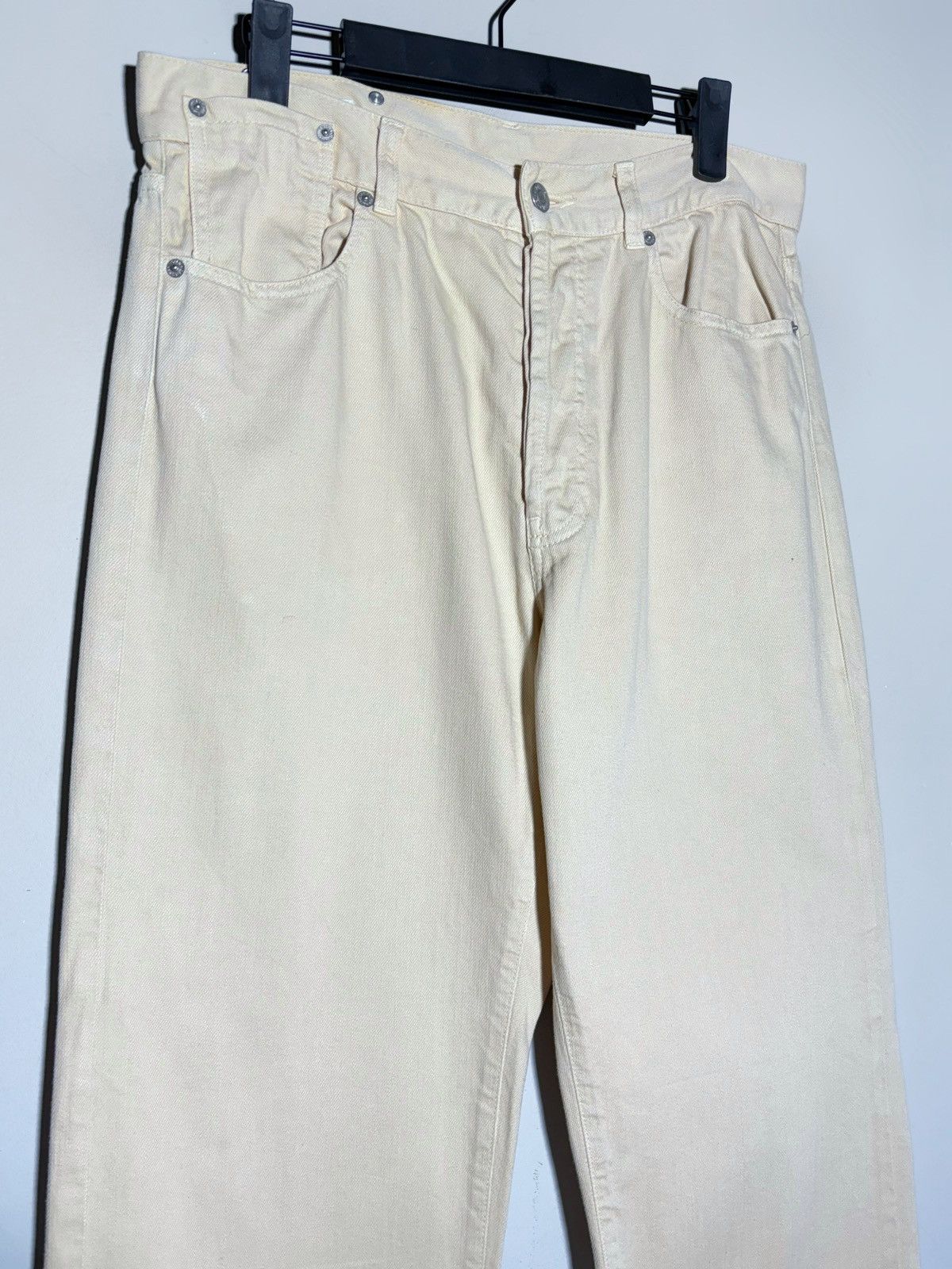 Dries Van Noten Dries Van Noten Straight Beige Denim Jeans Size US 29 - 5 Thumbnail