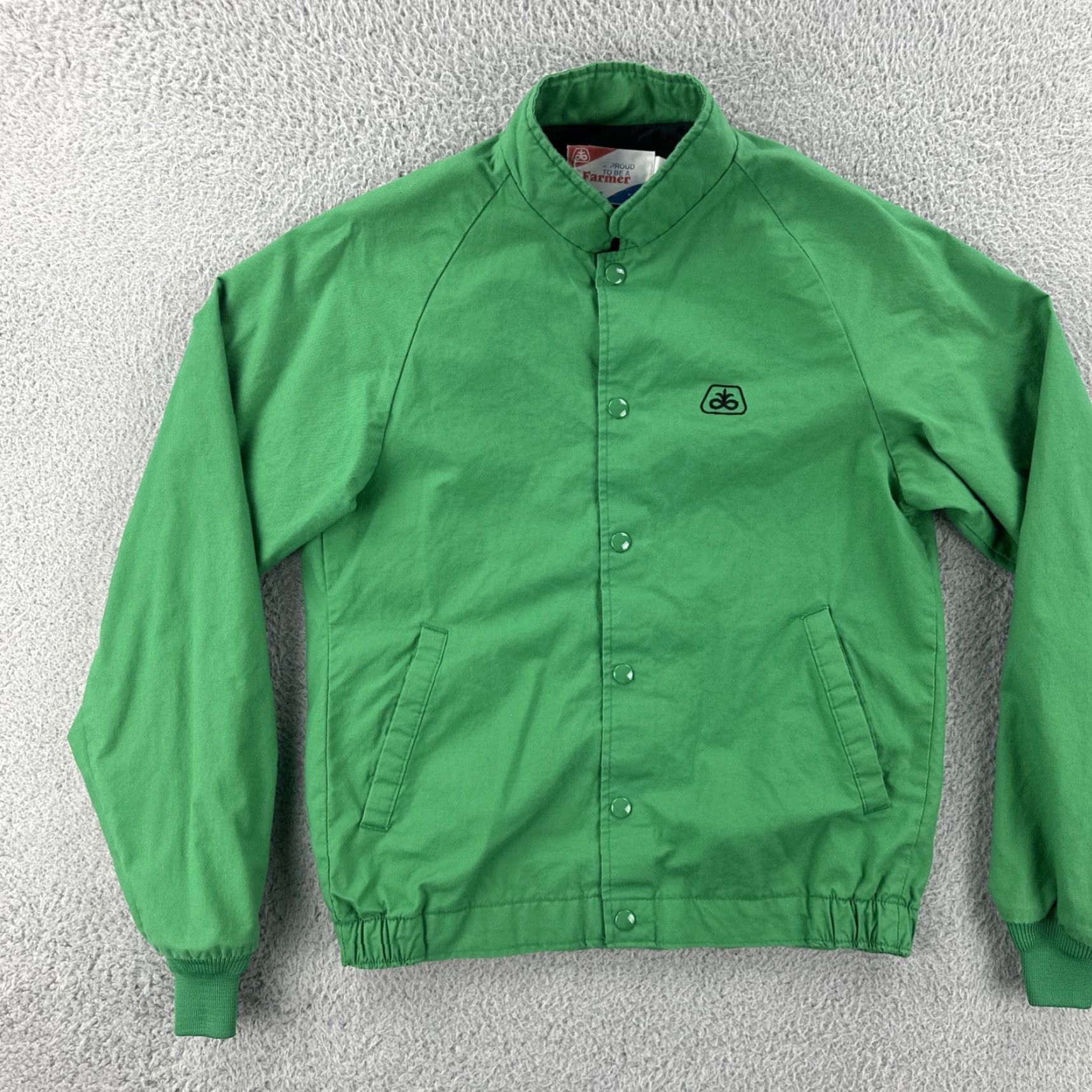 Vintage VINTAGE Swingster Mens Small Green Button Up Jacket Proud To Be A Farmer 80s EUC Size US S / EU 44-46 / 1 - 3 Thumbnail