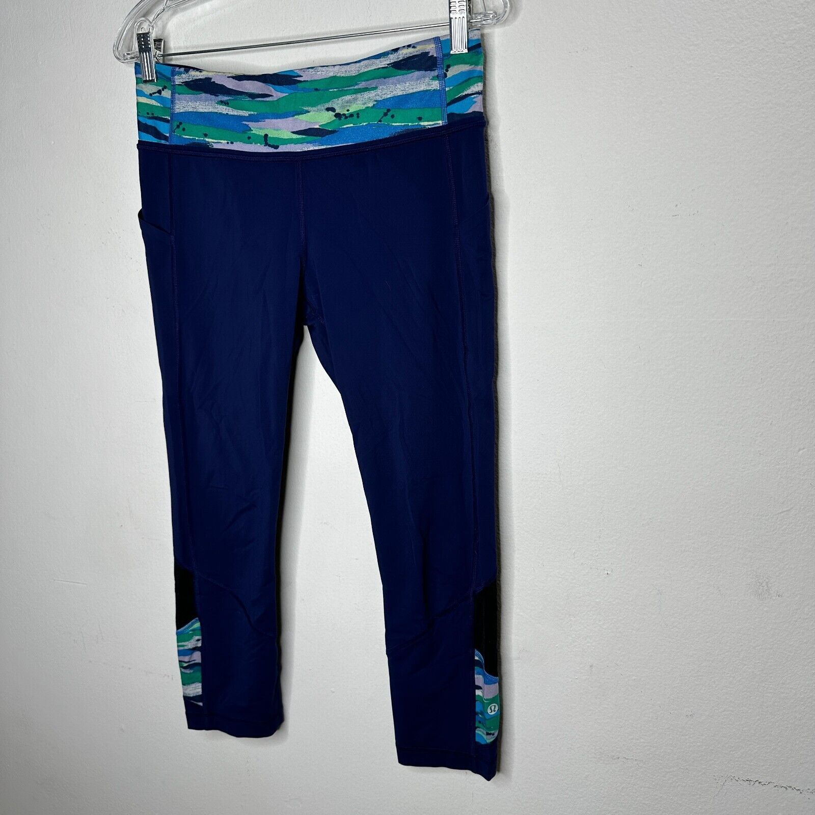Lululemon Lululemon Pace Rival Hero Blue Seven Wonders Crop Legging 8 Size 30" / US 8 / IT 44 - 2 Thumbnail
