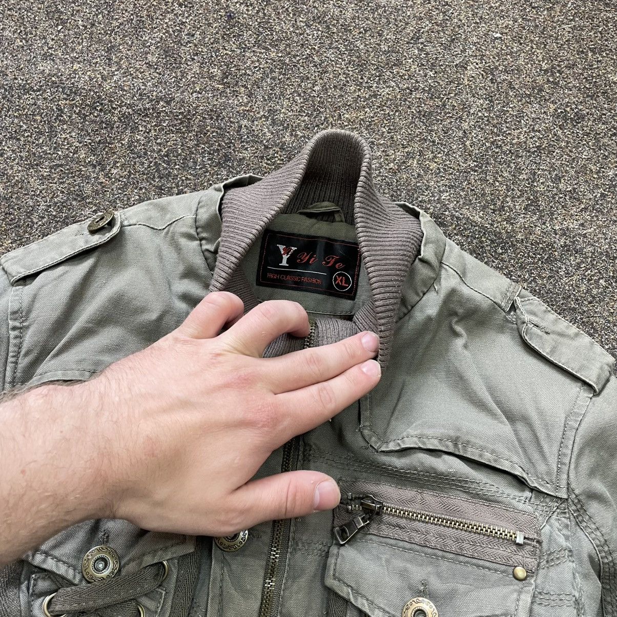 20471120 Vintage Y2K COTTON Jacket JAPAN Punk Opium BALENCIAGA Style Size M / US 6-8 / IT 42-44 - 4 Thumbnail