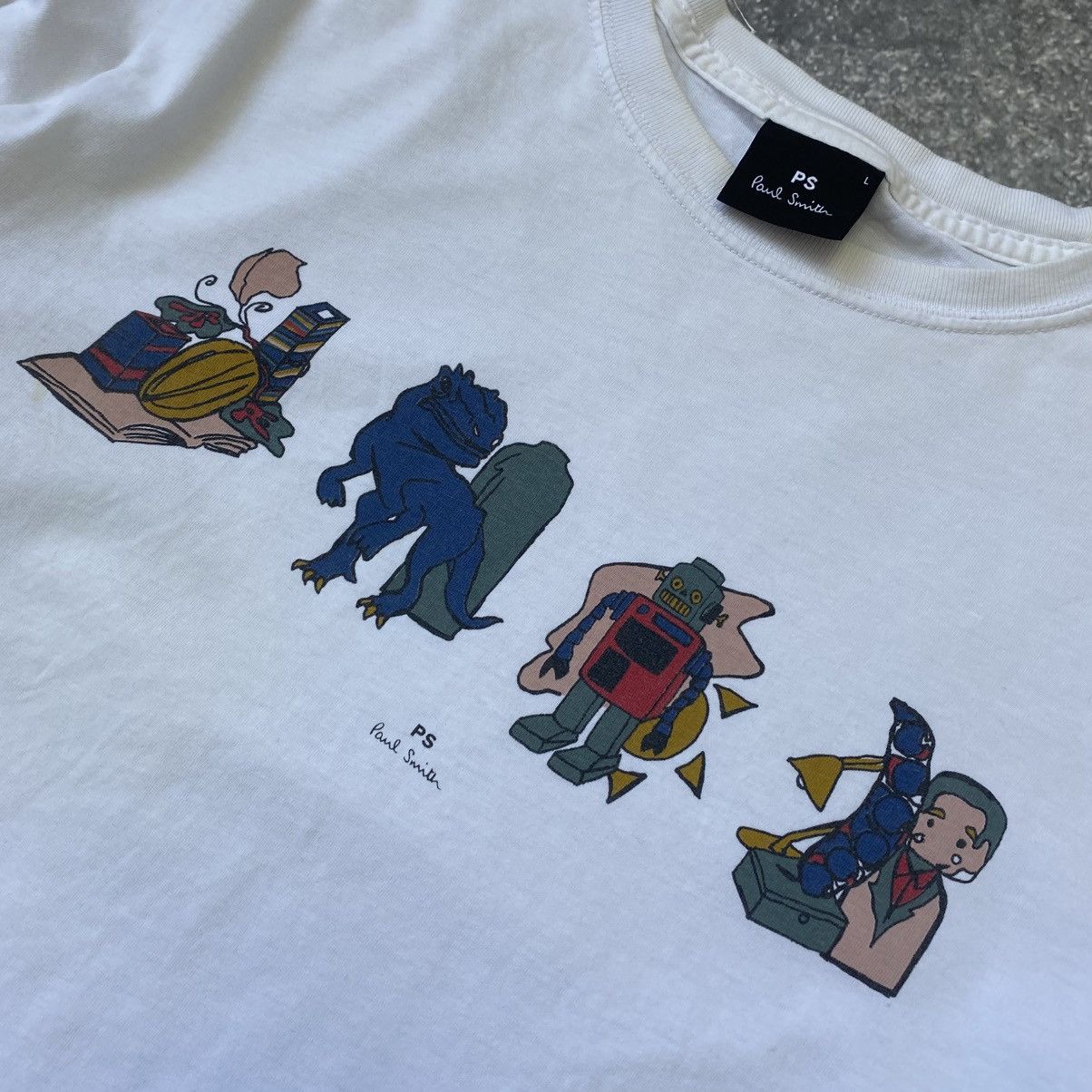 Paul Smith Designer Paul Smith Big Logo luxury streetwear tee Size US L / EU 52-54 / 3 - 3 Thumbnail