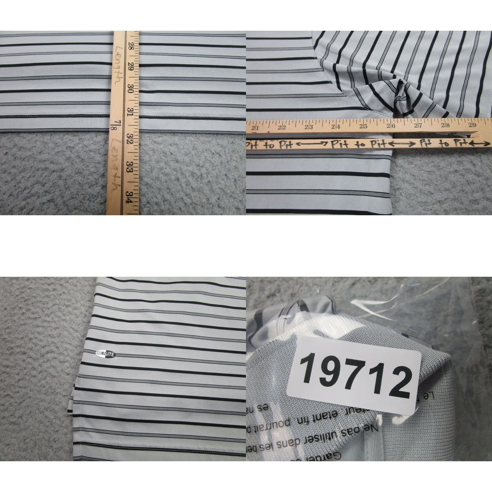 Adidas Adidas Silverado Polo Shirt Mens XL Striped Climalite Golf Performance Size US XL / EU 56 / 4 - 8 Thumbnail