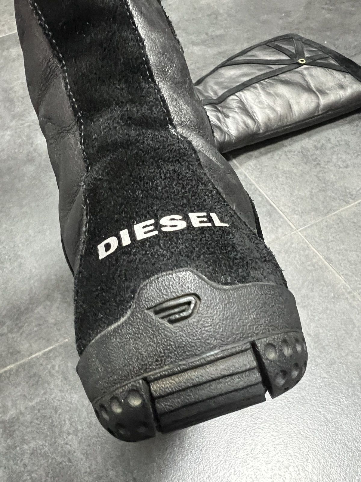 Diesel Diesel Y2K Suede & Leather Archive Futuristic Boots Size US 7.5 / IT 37.5 - 6 Thumbnail