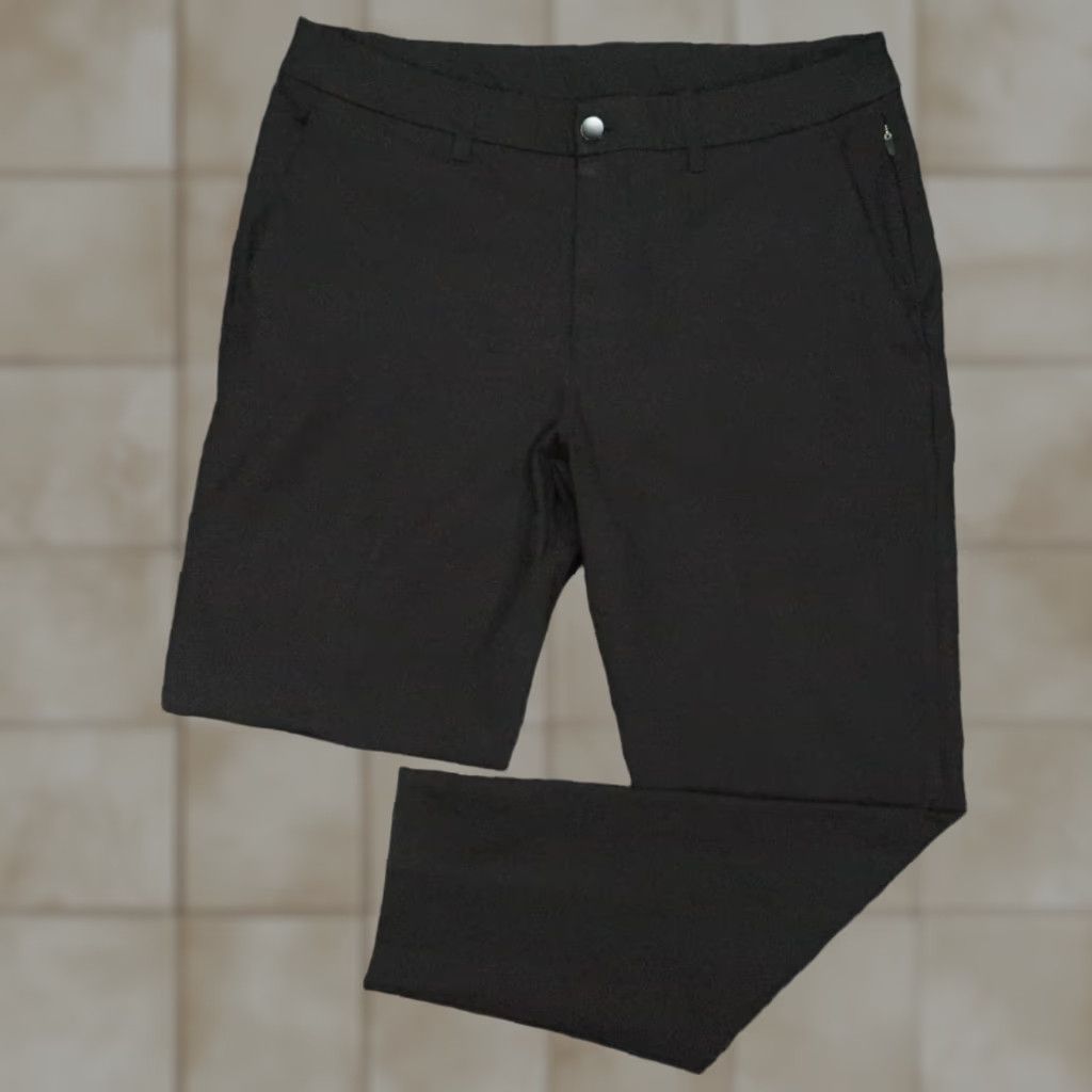 Lululemon Pants Men 32x30 Black Slim 5-Pocket Chino Warpstreme Business Casual Travel Workwear Shirt?