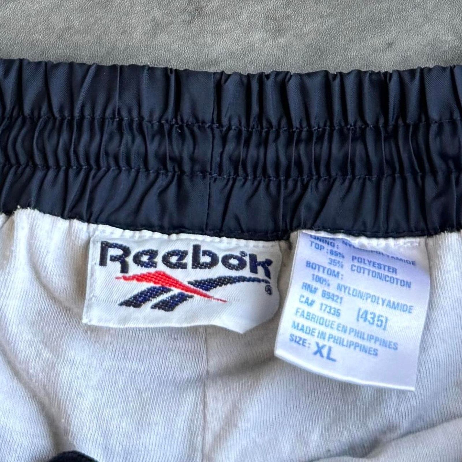 Japanese Brand × Reebok × Vintage Vintage Y2K Reebok Blue Baggy Grunge Opium Tech Sweatpants Size US 36 / EU 52 - 4 Thumbnail