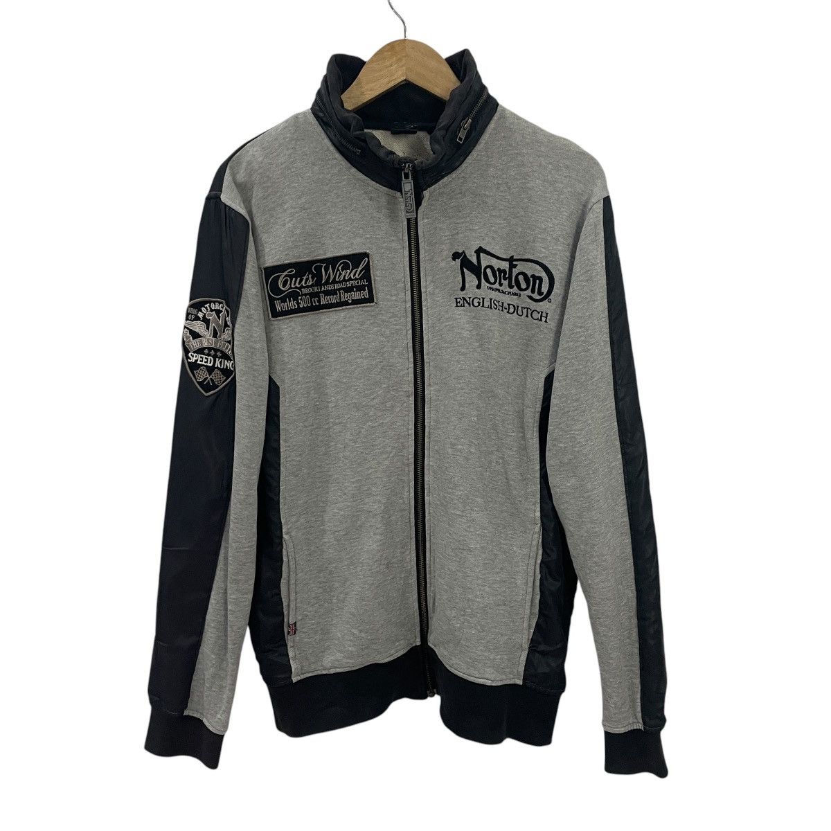 Norton Vintage Norton Embroidery Big Logo Jacket Size XL / US 12-14 / IT 48-50 - 9 Thumbnail