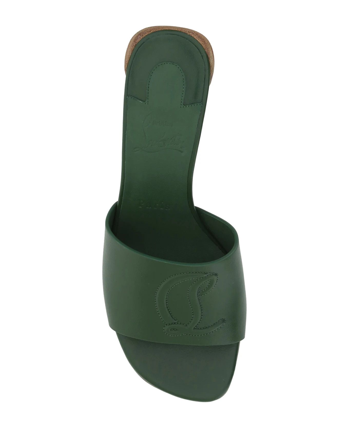 Christian Louboutin o1s1wg111025 Sandals in Green Size US 7.5 / IT 37.5 - 3 Thumbnail