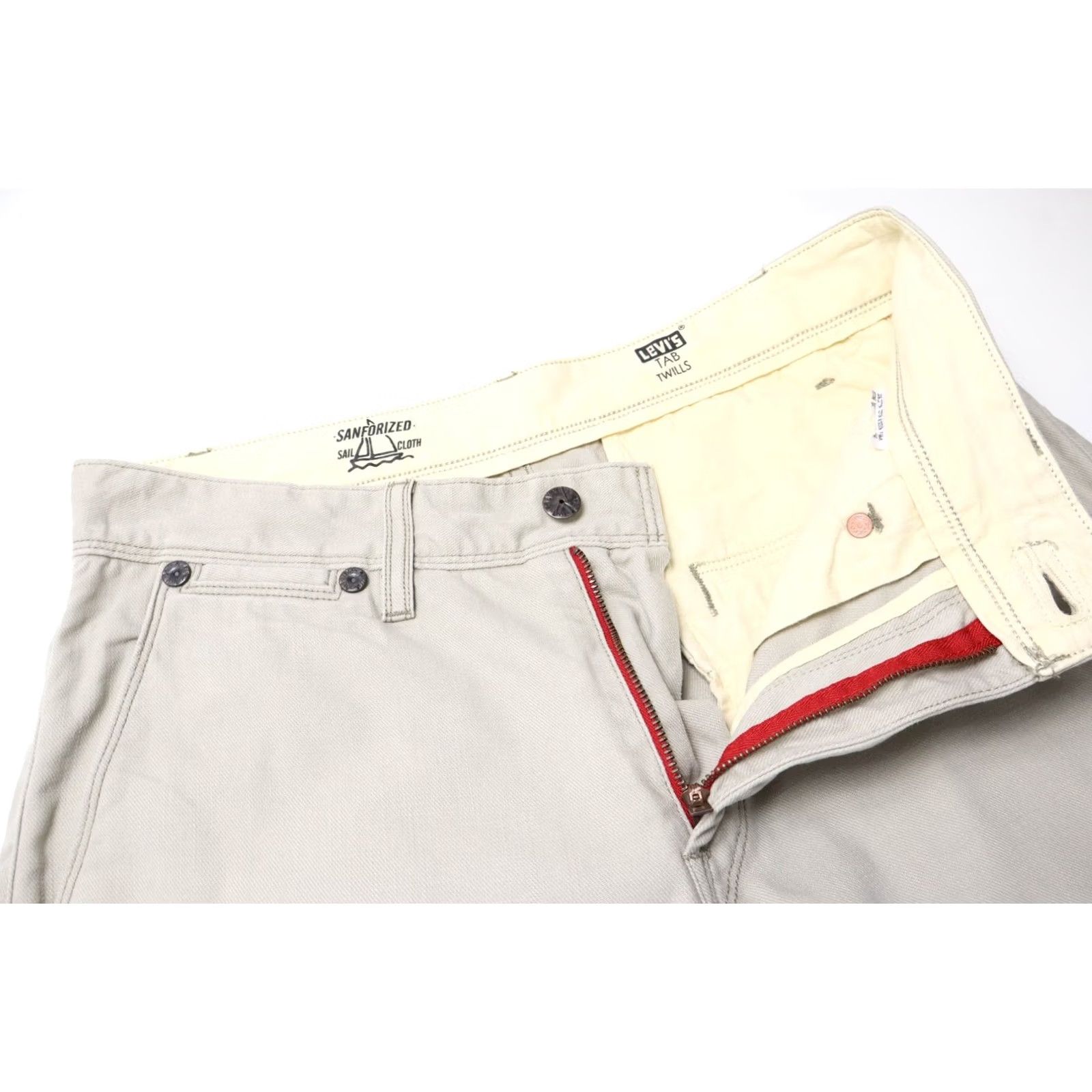Levi's LEVI'S Shorts Men's W31 Tab Twills Sanforized Sailing Zip Fly Chino Gray Size US 31 - 4 Thumbnail