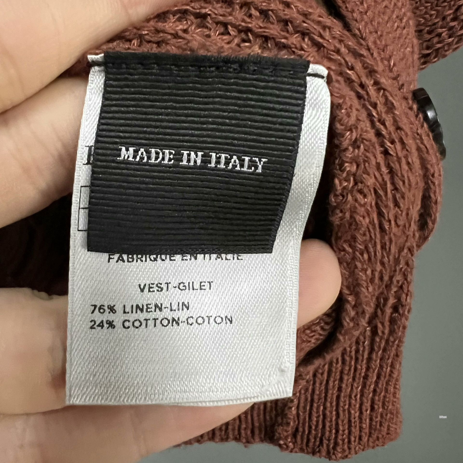 Ermenegildo Zegna Zegna Solid Knitted Cardigan Size US L / EU 52-54 / 3 - 3 Thumbnail
