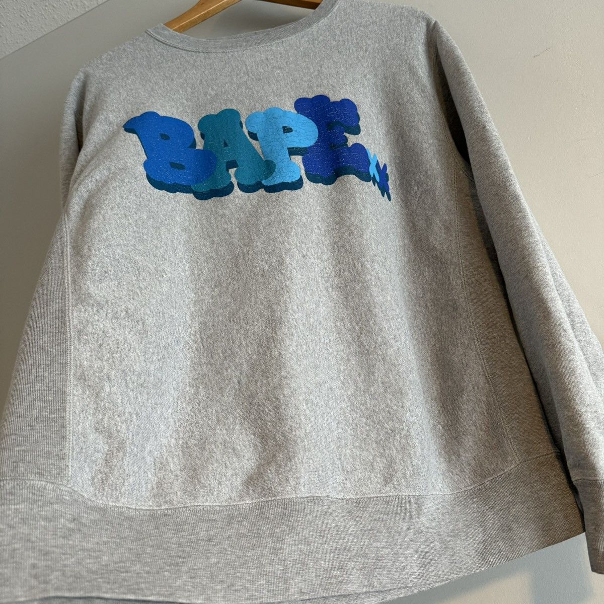 Bape × Kaws OG Bape x Kaws Spellout Chomper Crewneck Size US M / EU 48-50 / 2 - 9 Thumbnail