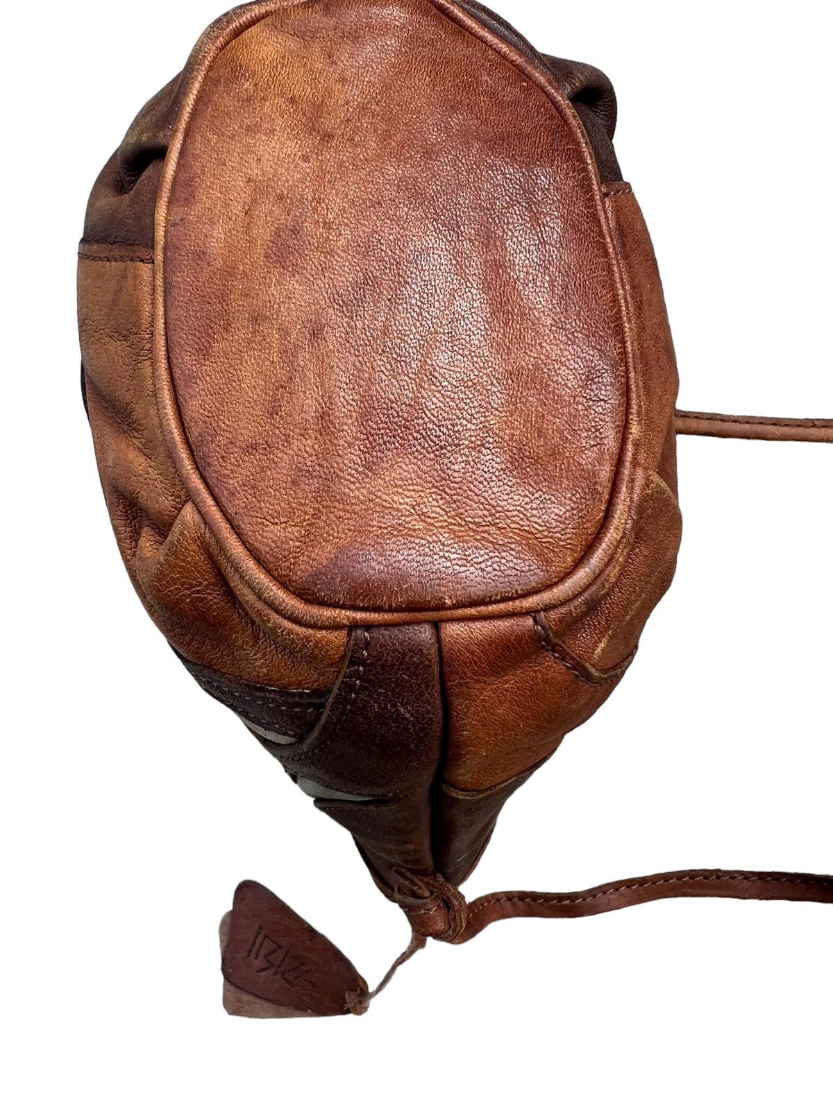 Leather Vintage Ibiza Japan Patina Leather Patchwork Mini Bag Size ONE SIZE - 15 Thumbnail