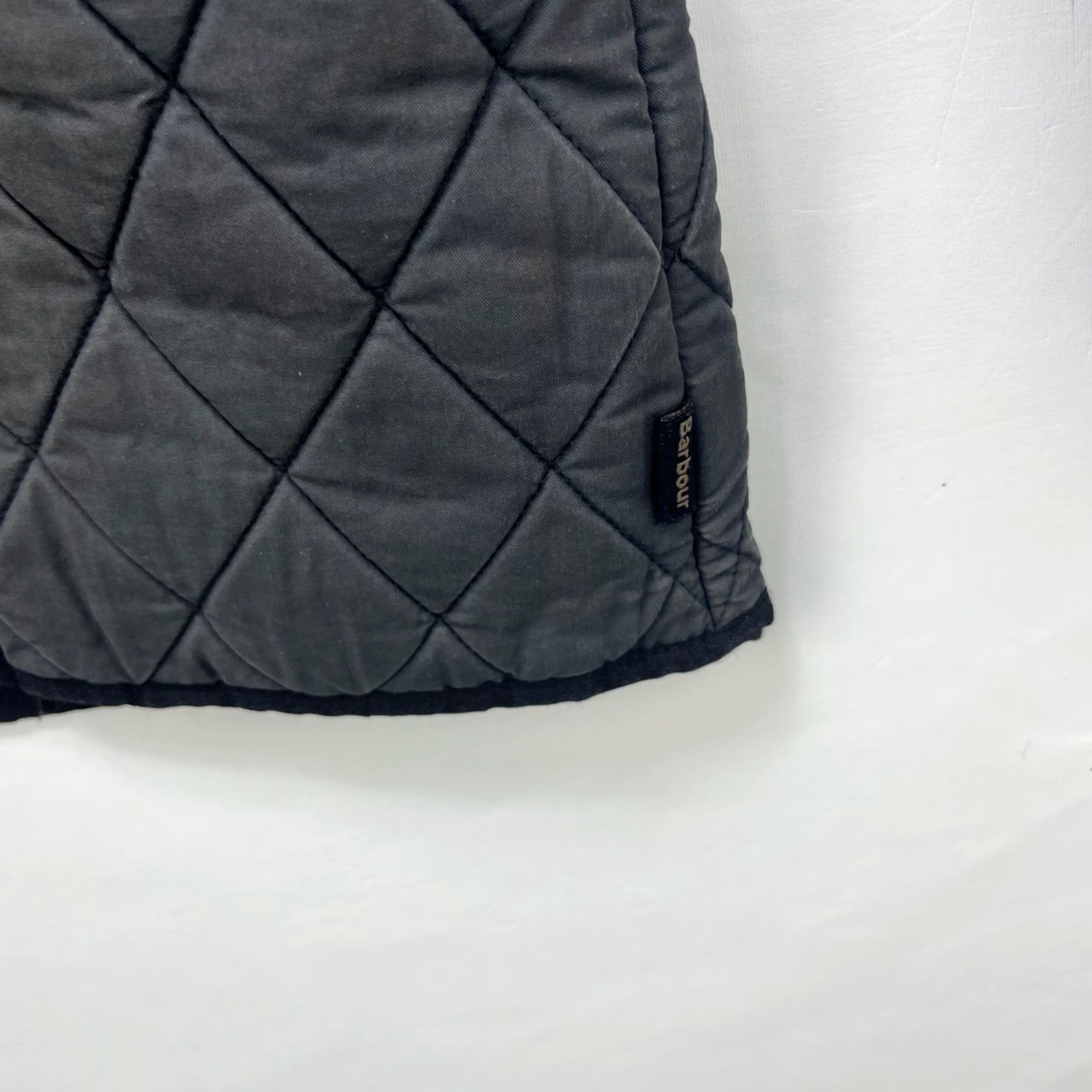 Barbour VINTAGE Barbour Quilted Jacket Womens 4 Gray USA 90s Size S / US 4 / IT 40 - 6 Thumbnail
