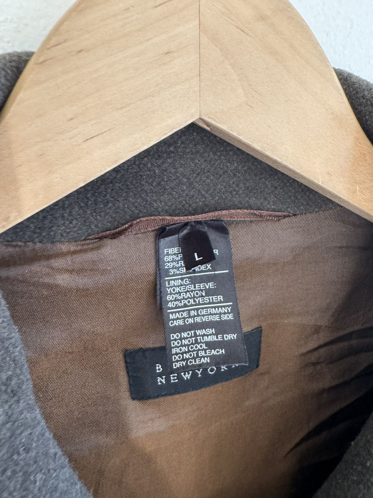 Barneys New York Overcoat Olive Brown Germany Polyester Car Coat Size US L / EU 52-54 / 3 - 5 Thumbnail