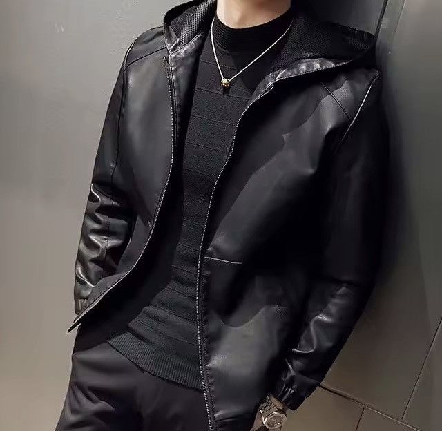 Japanese Brand Casual PU Leather Jacket Size US XXL / EU 58 / 5 - 8 Thumbnail
