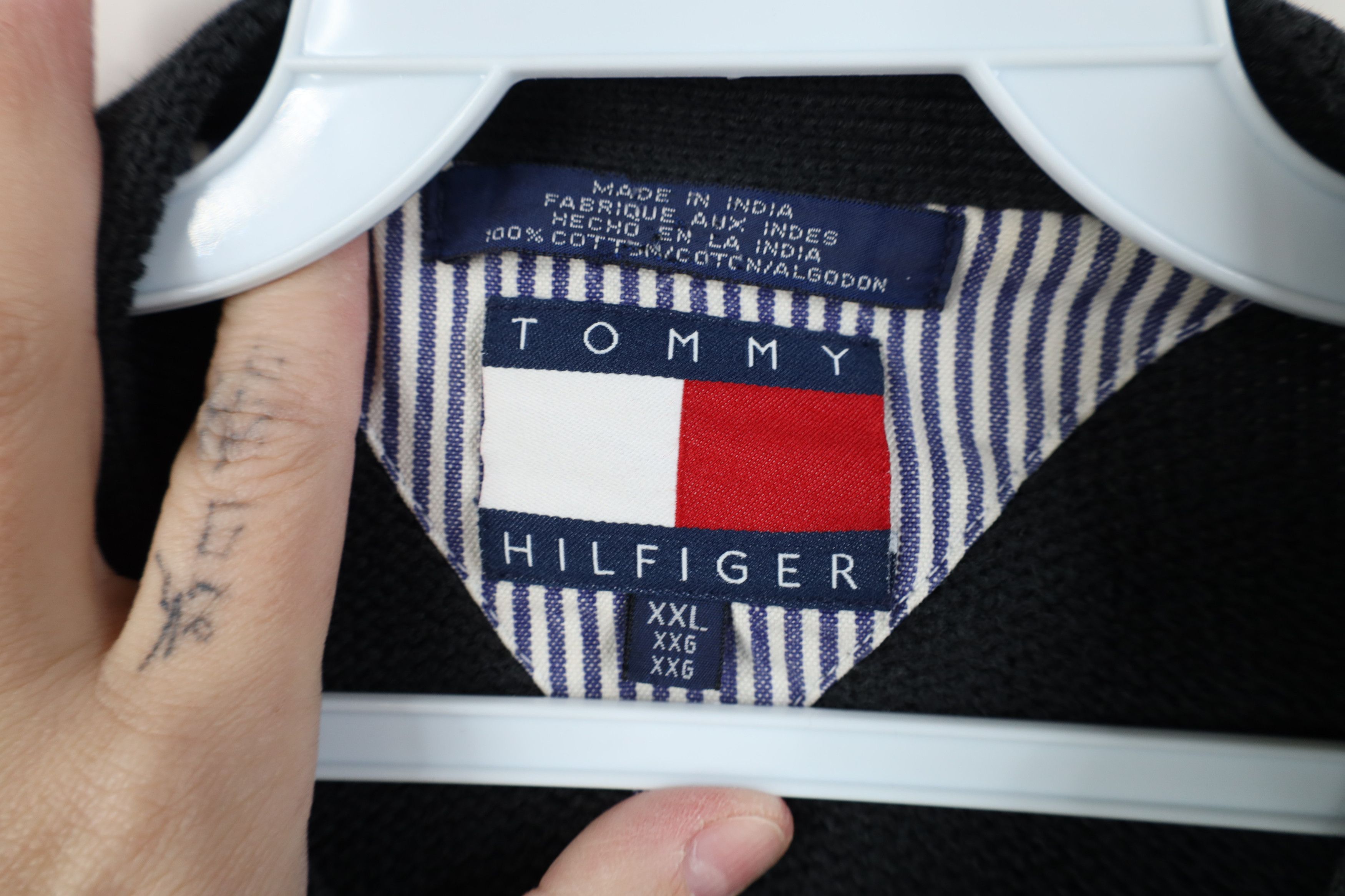 Tommy Hilfiger Vintage 90s Tommy Hilfiger Heavyweight Cotton Knit Sweater Size US XXL / EU 58 / 5 - 6 Thumbnail