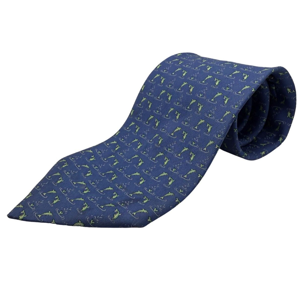 Salvatore Ferragamo Salvatore Ferragamo Silk Tie, Navy, Made in Italy Size ONE SIZE - 1 Thumbnail