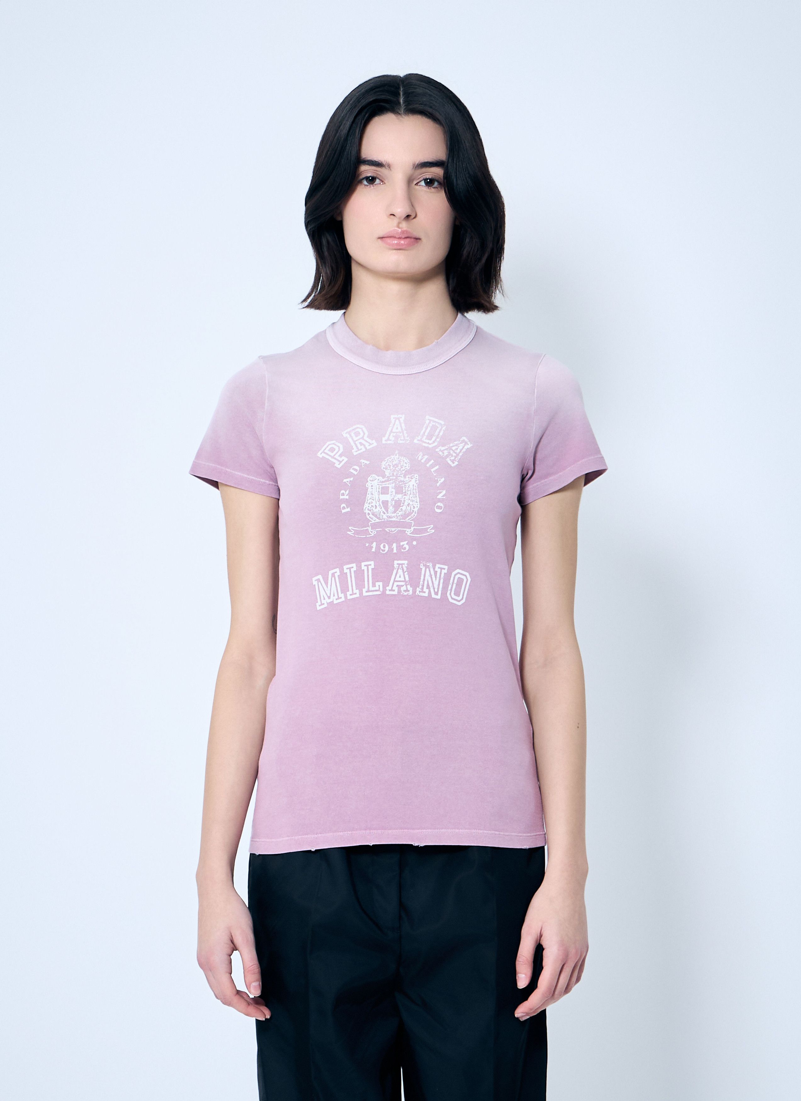 Prada Logo Print T-Shirt Size M / US 6-8 / IT 42-44 - 1 Thumbnail