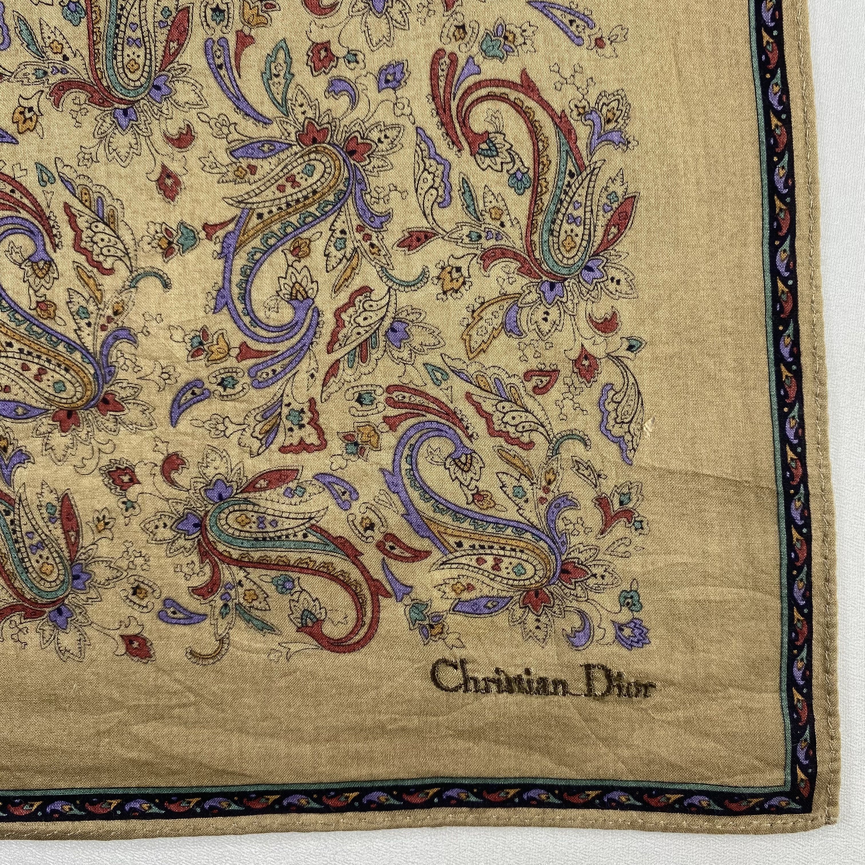 Vintage Christian Dior Monsieur Handkerchief / Neckerchief-P608 Size ONE SIZE - 3 Thumbnail