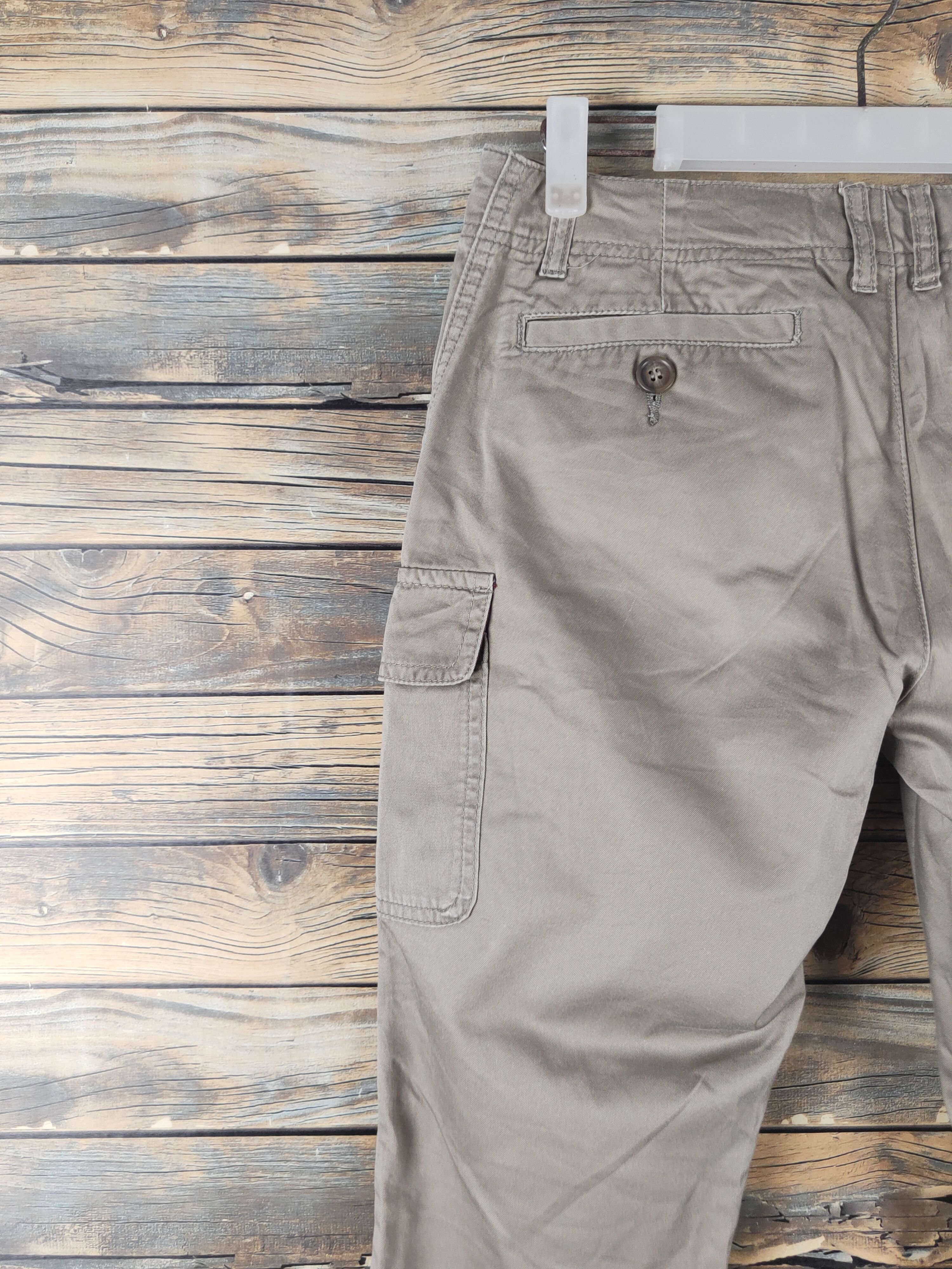 Japanese Brand DL Rope Picnic Beige Multipocket Cargo Pants #2676 Size 28" / US 6 / IT 42 - 8 Thumbnail