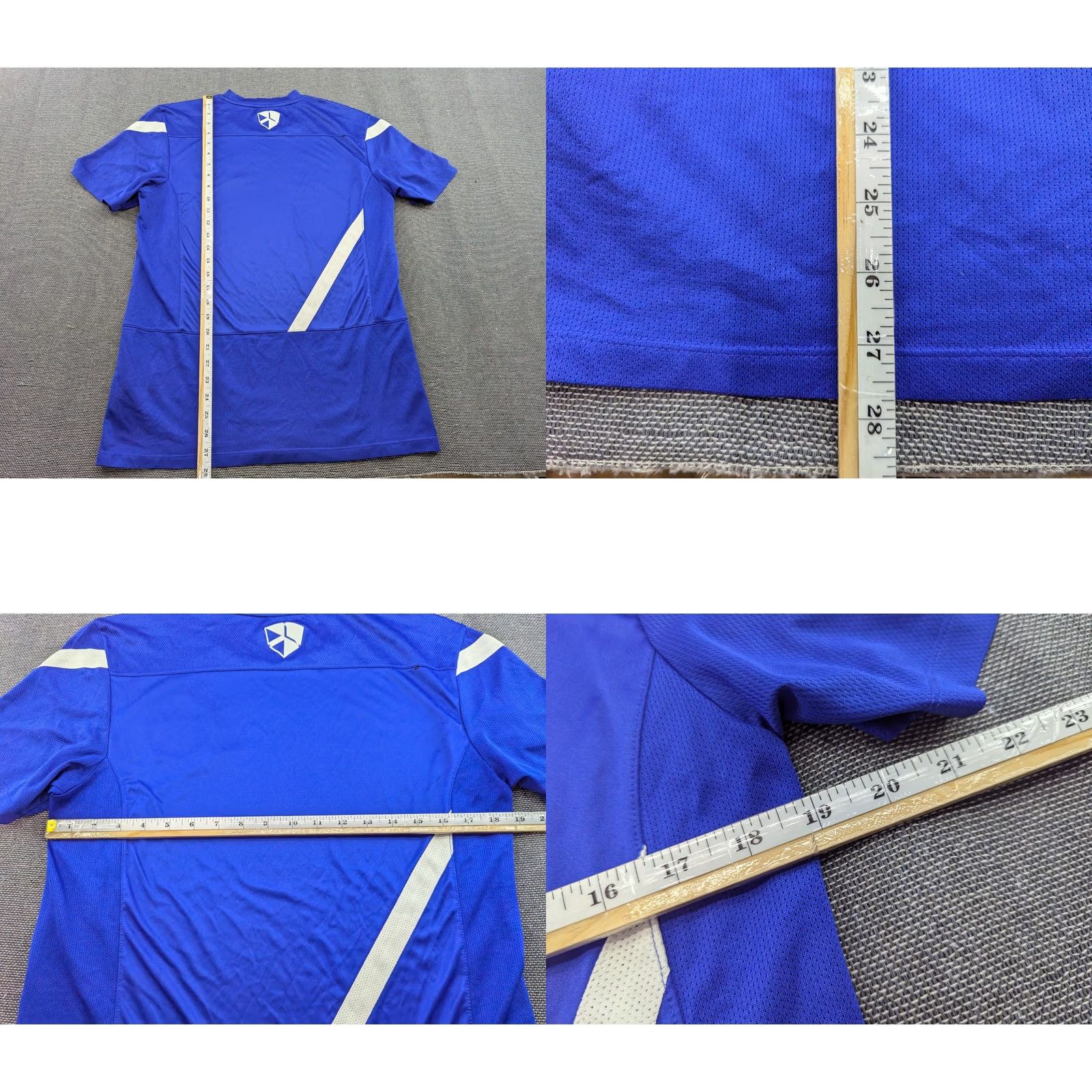 Nike Nike Manchester United 2010-2011 Training Football Jersey Medium Adult Blue Shirt Athletic Jersey Short Sleeve Mens Size US M / EU 48-50 / 2 - 8 Thumbnail