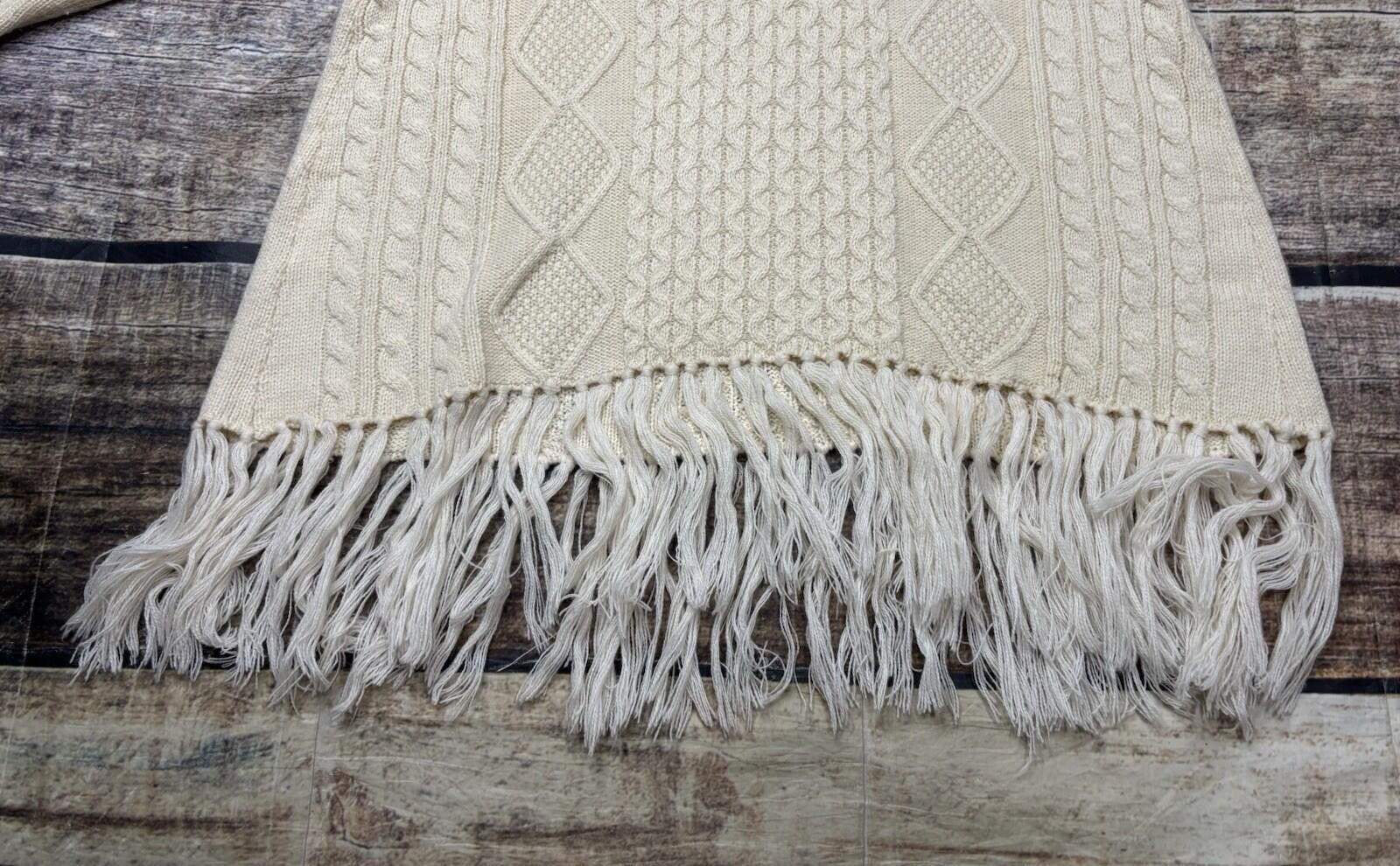 Other Maude Vivante Sweater Womens Medium Fisherman Knit Fringe Size M / US 6-8 / IT 42-44 - 8 Thumbnail