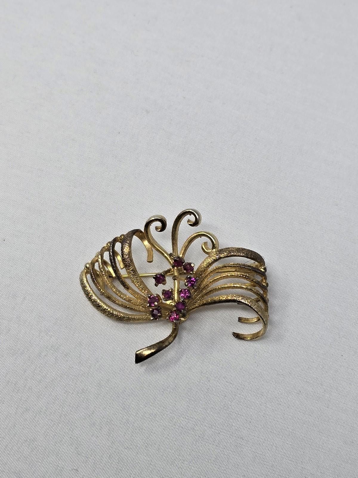 Other Vintage Les Bernard Sterling Silver Gold-Wash Brooch Size ONE SIZE - 3 Thumbnail