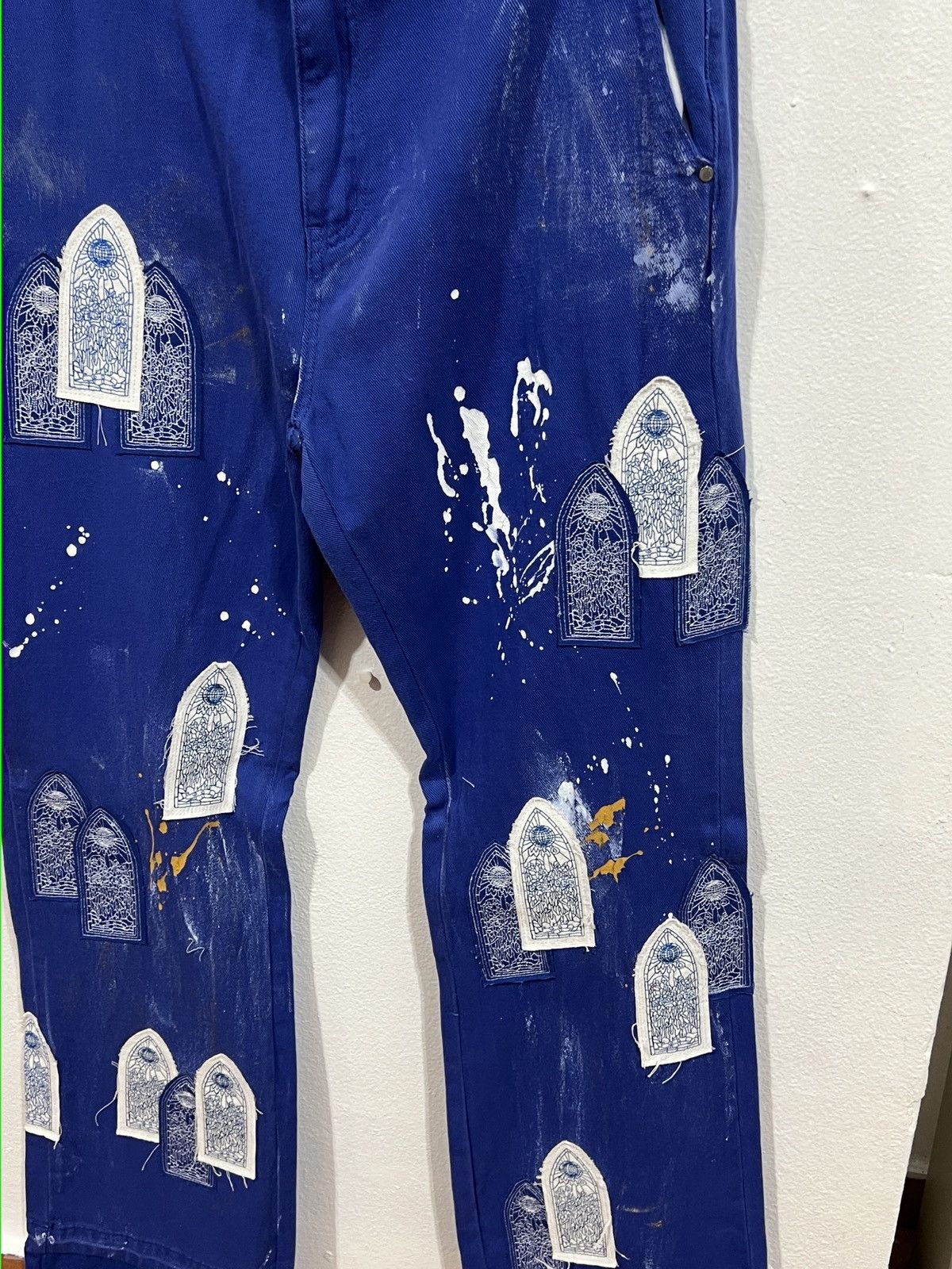 Who Decides War Who Decides War Patched Arch Carpenter Blue Jeans Size US 34 / EU 50 - 5 Thumbnail