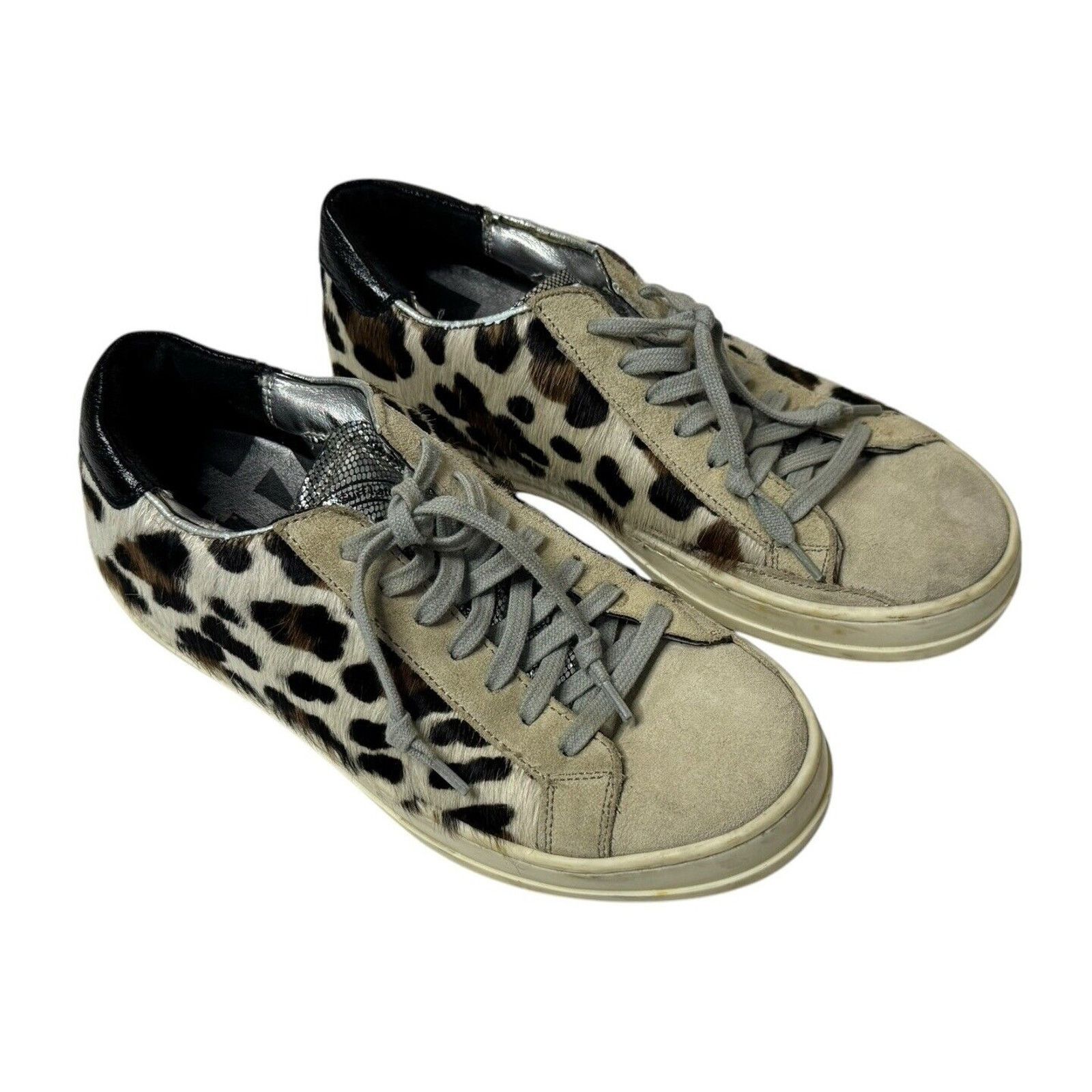 P448 P448 John Cow Genuine Calf Hair Sneakers Leopard Surf Shoes Size US 5.5 / IT 35.5 - 2 Thumbnail