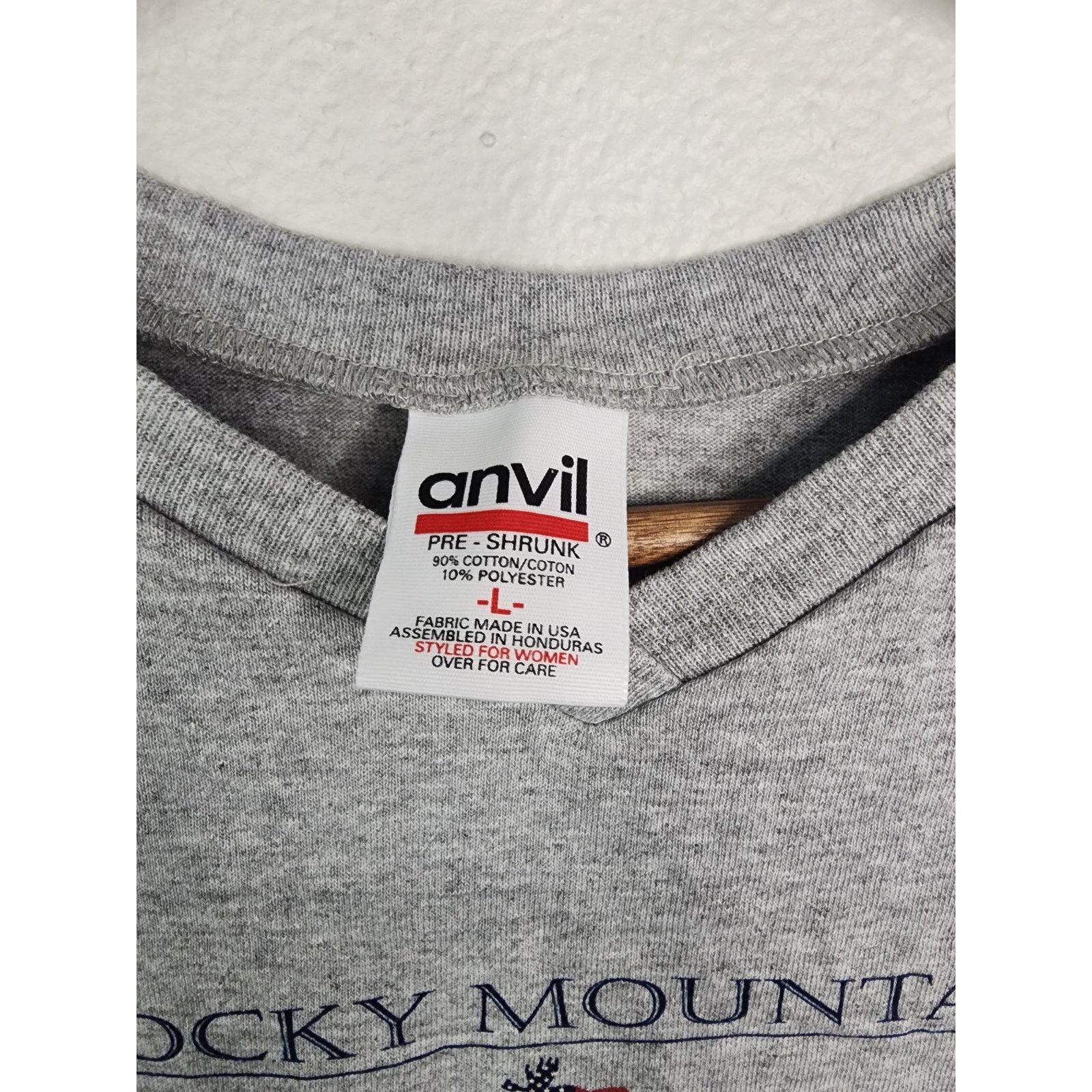 Vintage Vintage Womens Rocky Mountain Shirt Park VTG Tee 90s Large Size L / US 10 / IT 46 - 3 Thumbnail