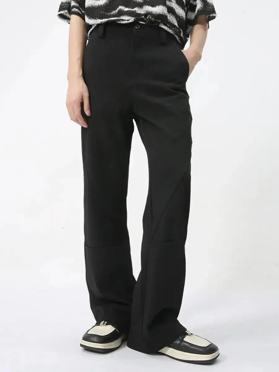 Japanese Brand Retro loose solid color micro flared jeans Size US 32 / EU 48 - 2 Thumbnail