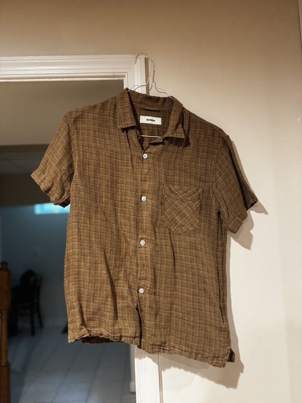 Buck Mason Shirt in Brown, Men's