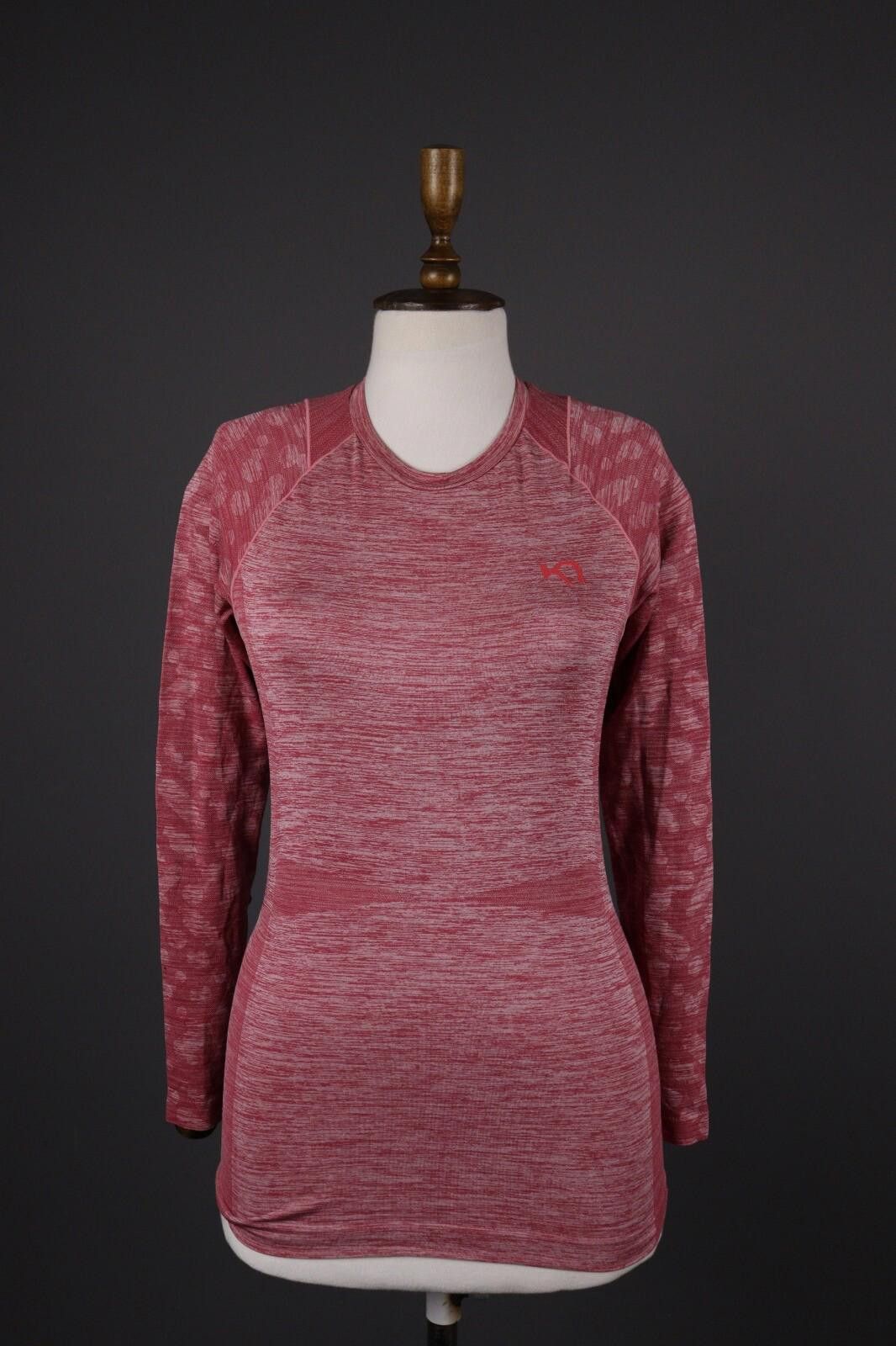 Designer Kari Traa Pink Long Sleeve Top Base Layer Size XS / S Size S / US 4 / IT 40 - 1 Thumbnail