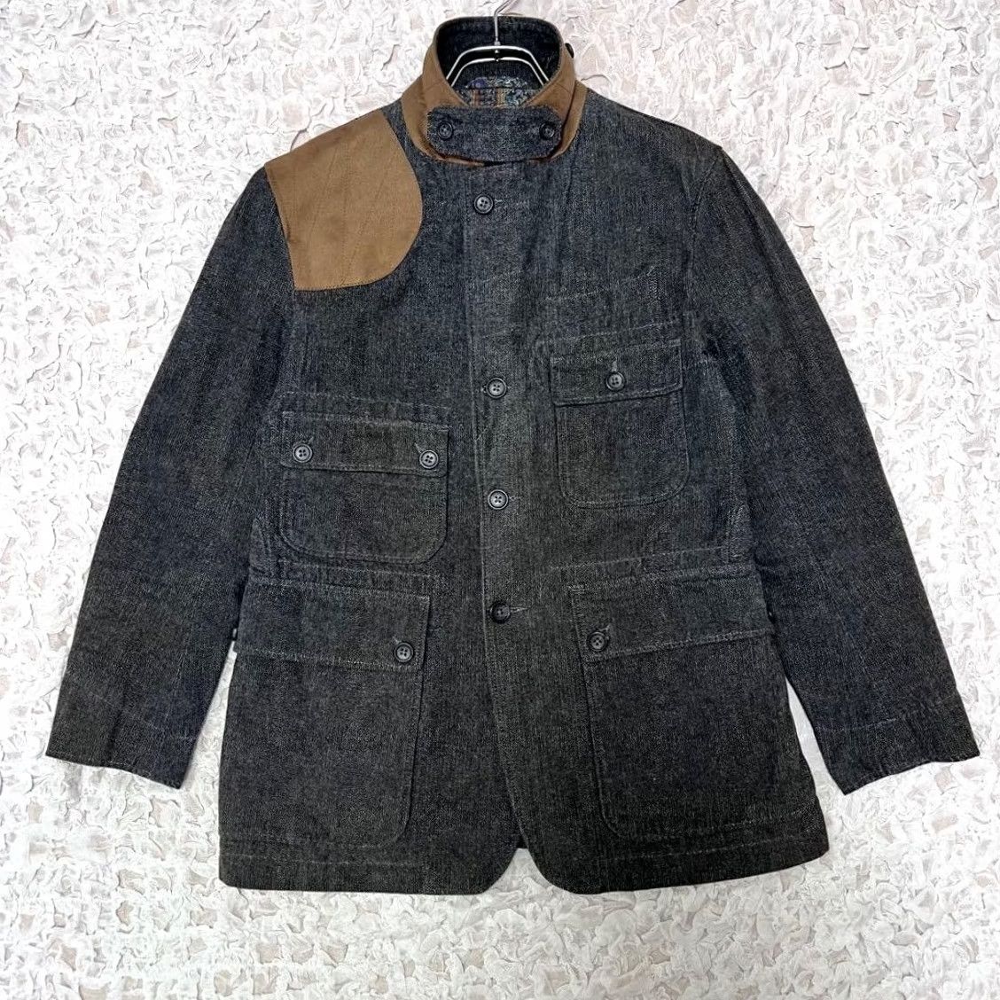 Engineered Garments Engineered Garments Suffolk Jacket Size XS Gray Elbow Patch Men's Pre-owned Size US XS / EU 42 / 0 - 3 Thumbnail
