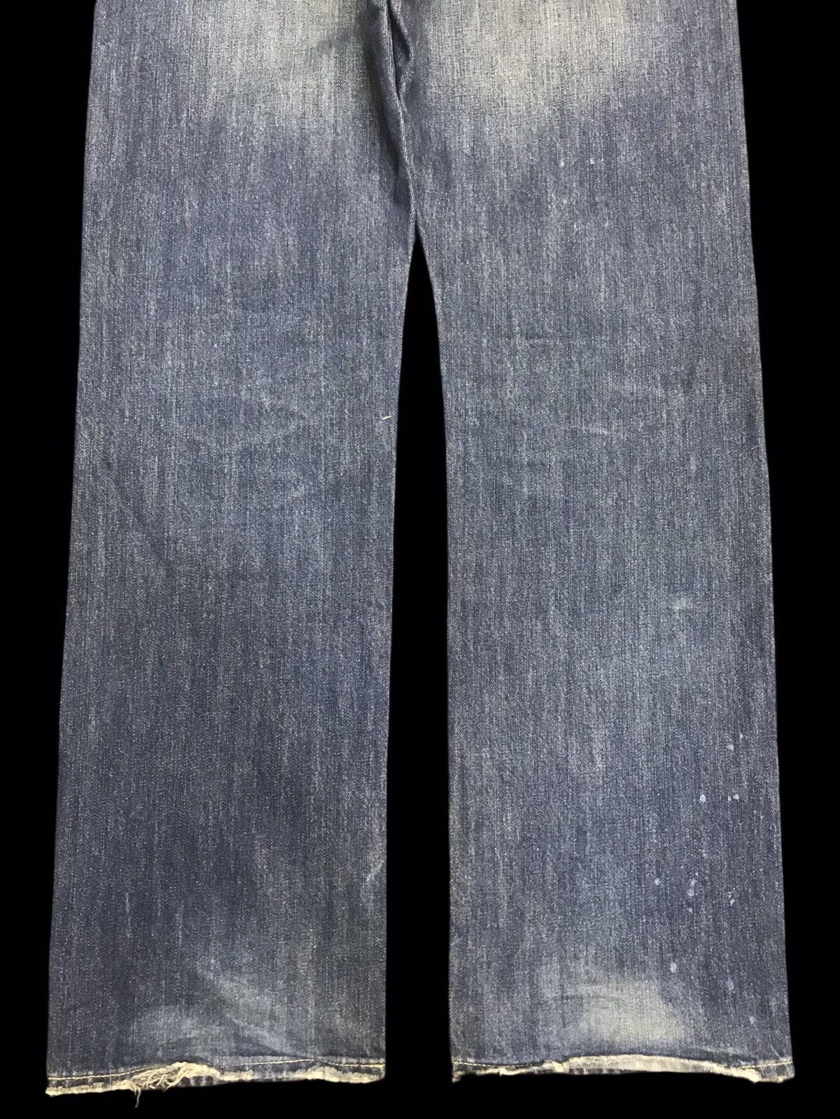 Japanese Brand 💥DENIM ART💥PURPLE&YELLOW JAPAN SICK DISTREESED DENIM F266 Size US 35 - 14 Thumbnail