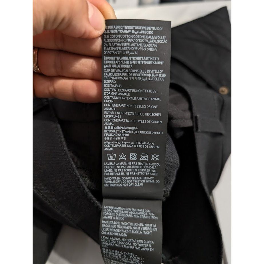 Saint Laurent Paris o1rshd1 Skinny 5 Pocket Med in Used Black Size US 30 / EU 46 - 15 Thumbnail